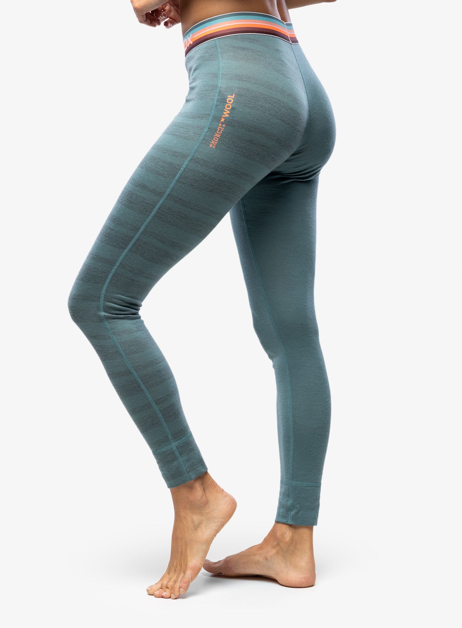 Ženske termo pajkice Ortovox 185 Rock N Wool Long Pants - arctic grey