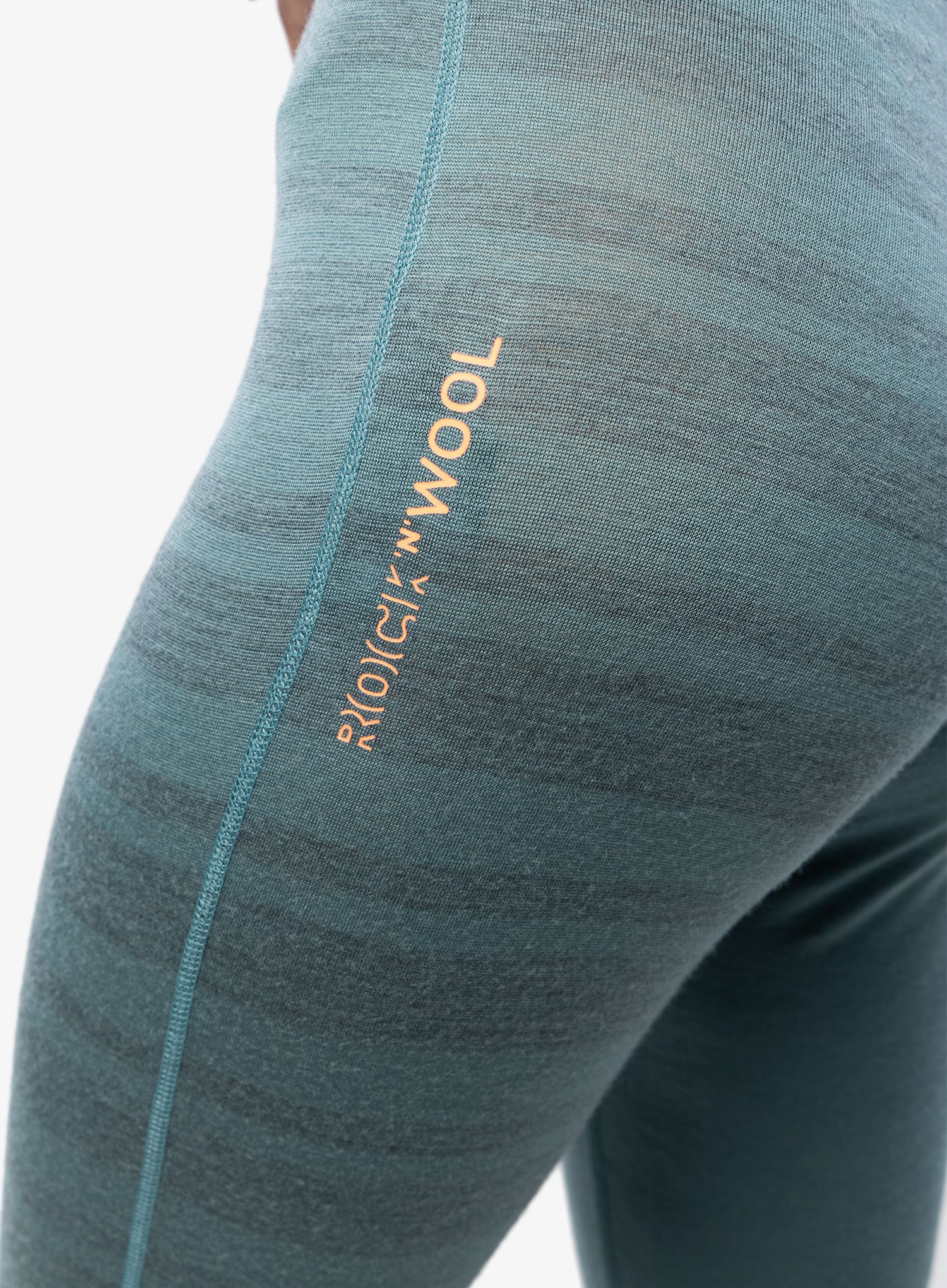Ženske termo pajkice Ortovox 185 Rock N Wool Long Pants - arctic grey