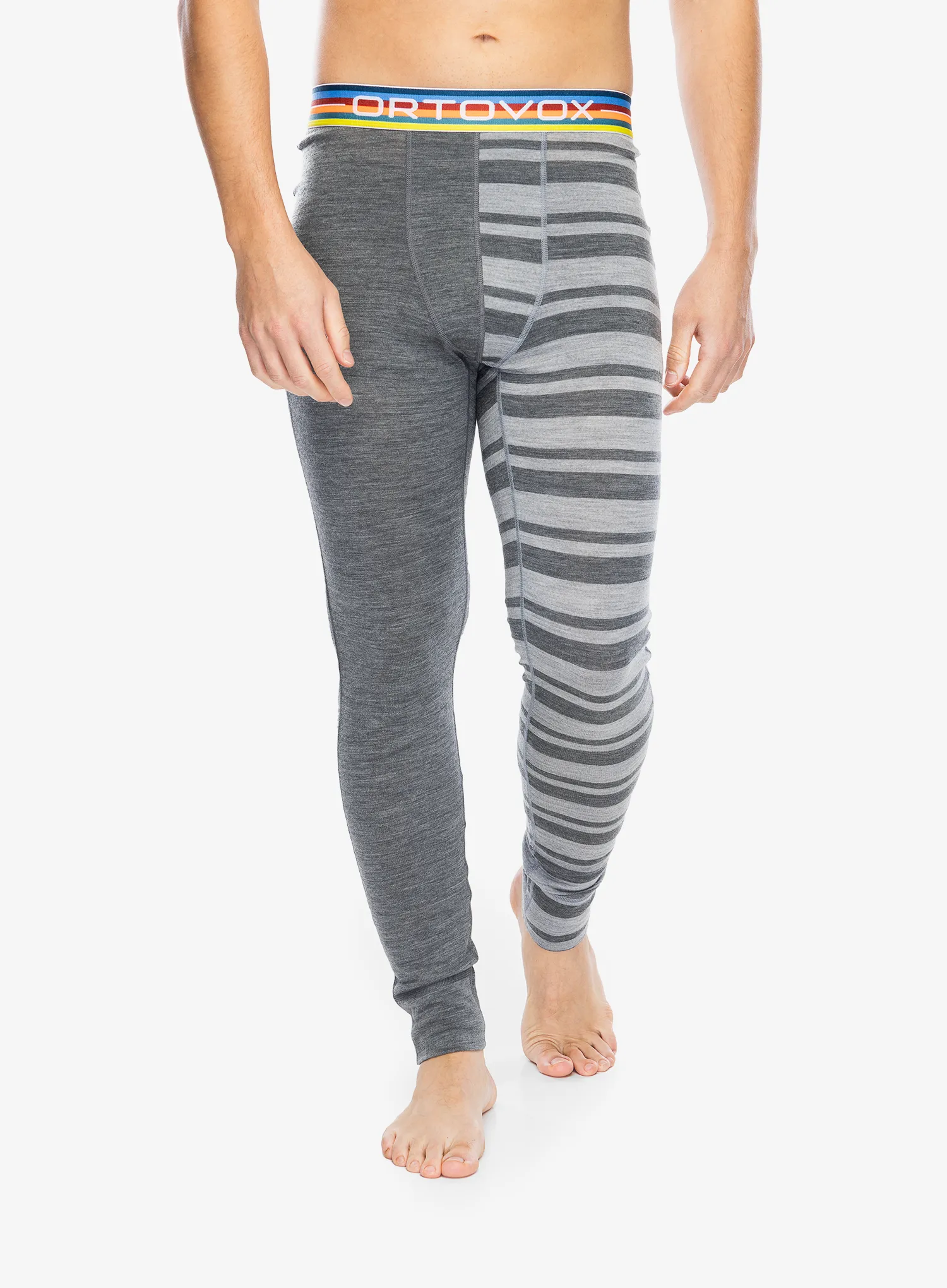 Termo pajkice Ortovox 185 Rock N Wool Long Pants - grey blend