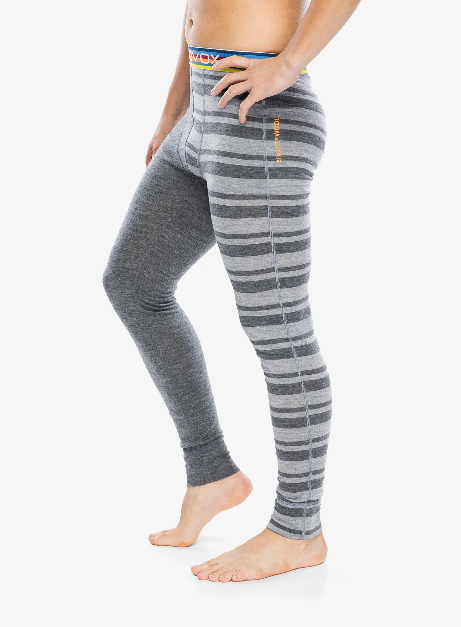 Termo pajkice Ortovox 185 Rock N Wool Long Pants - grey blend