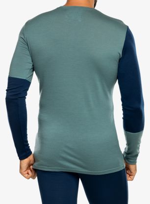 Termo flis jopa Ortovox 185 Rock N Wool Long Sleeve - arctic grey
