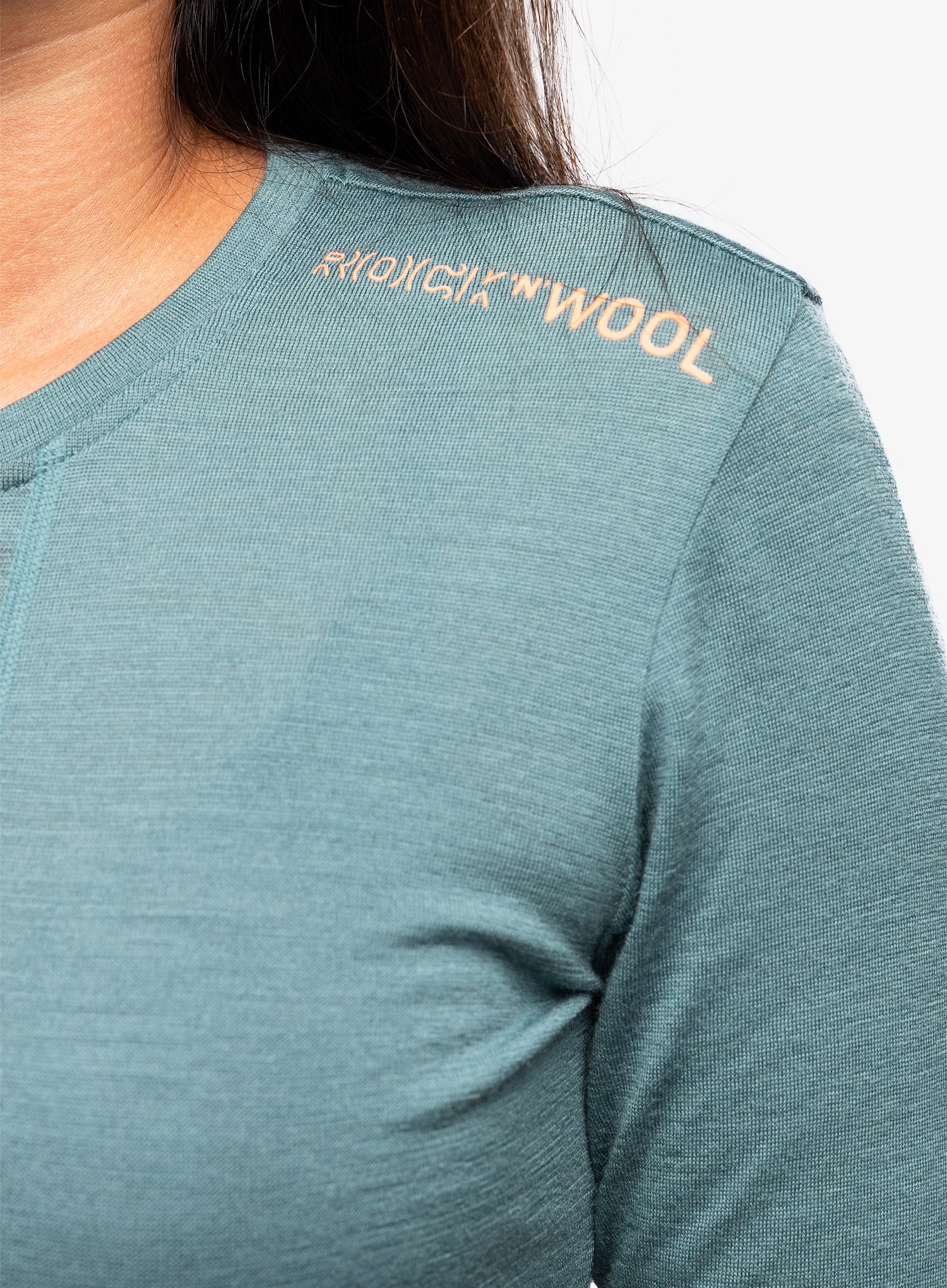 Ženska termo flis jopa Ortovox 185 Rock N Wool Long Sleeve - arctic grey