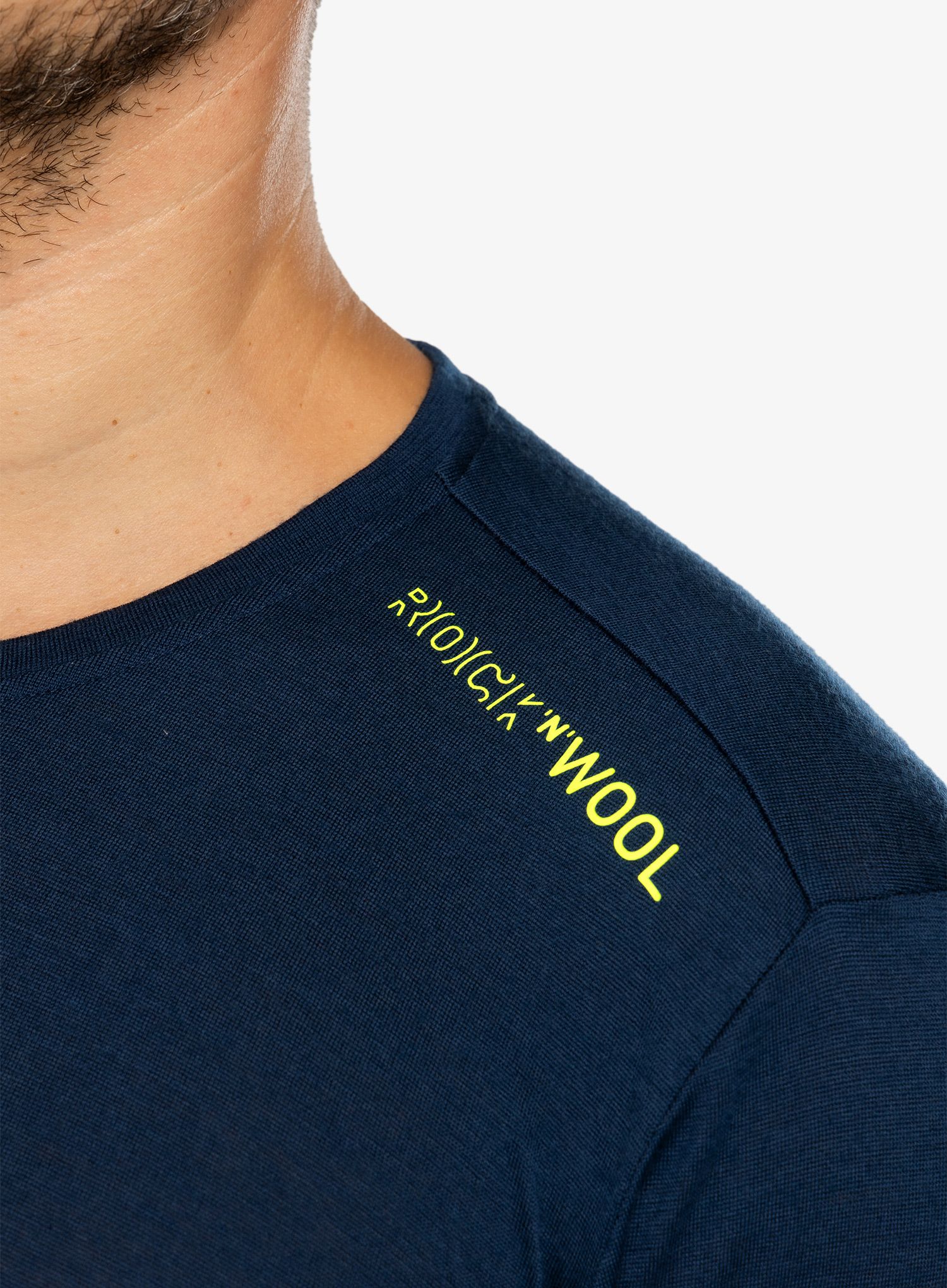 Termo flis jopa Ortovox 185 Rock N Wool Long Sleeve - deep ocean