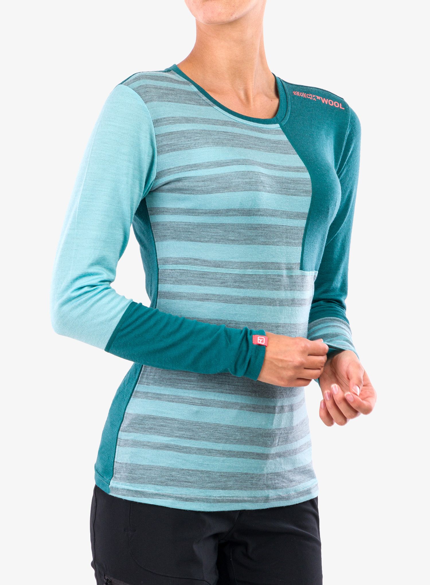 Jopica Ortovox 185 Rock'N'Wool Long Sleeve - ice waterfall