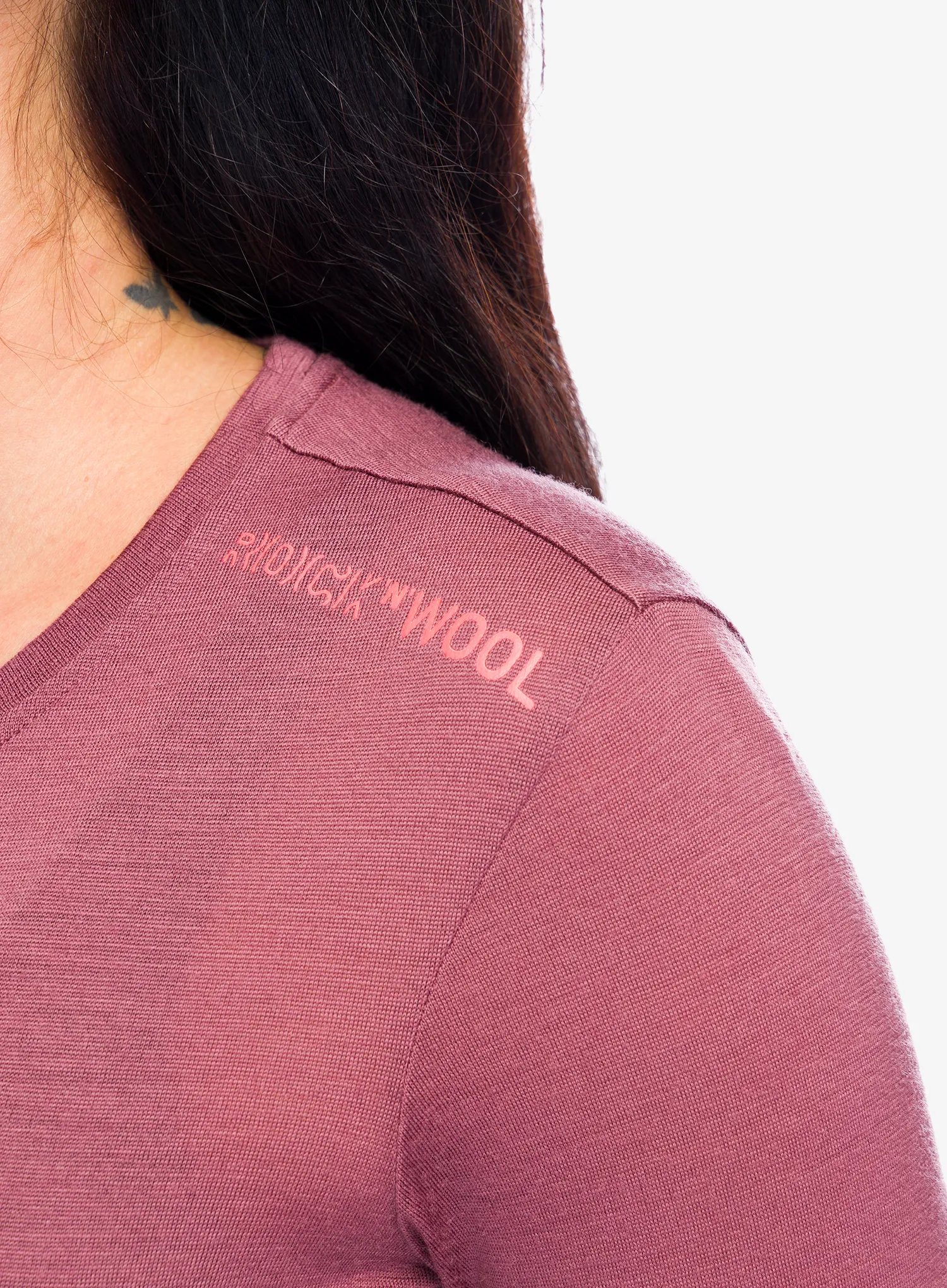 Ženska termo flis jopa Ortovox 185 Rock N Wool Long Sleeve - mountain rose