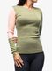 Ženska termo flis jopa Ortovox 185 Rock N Wool Long Sleeve - wild herbs