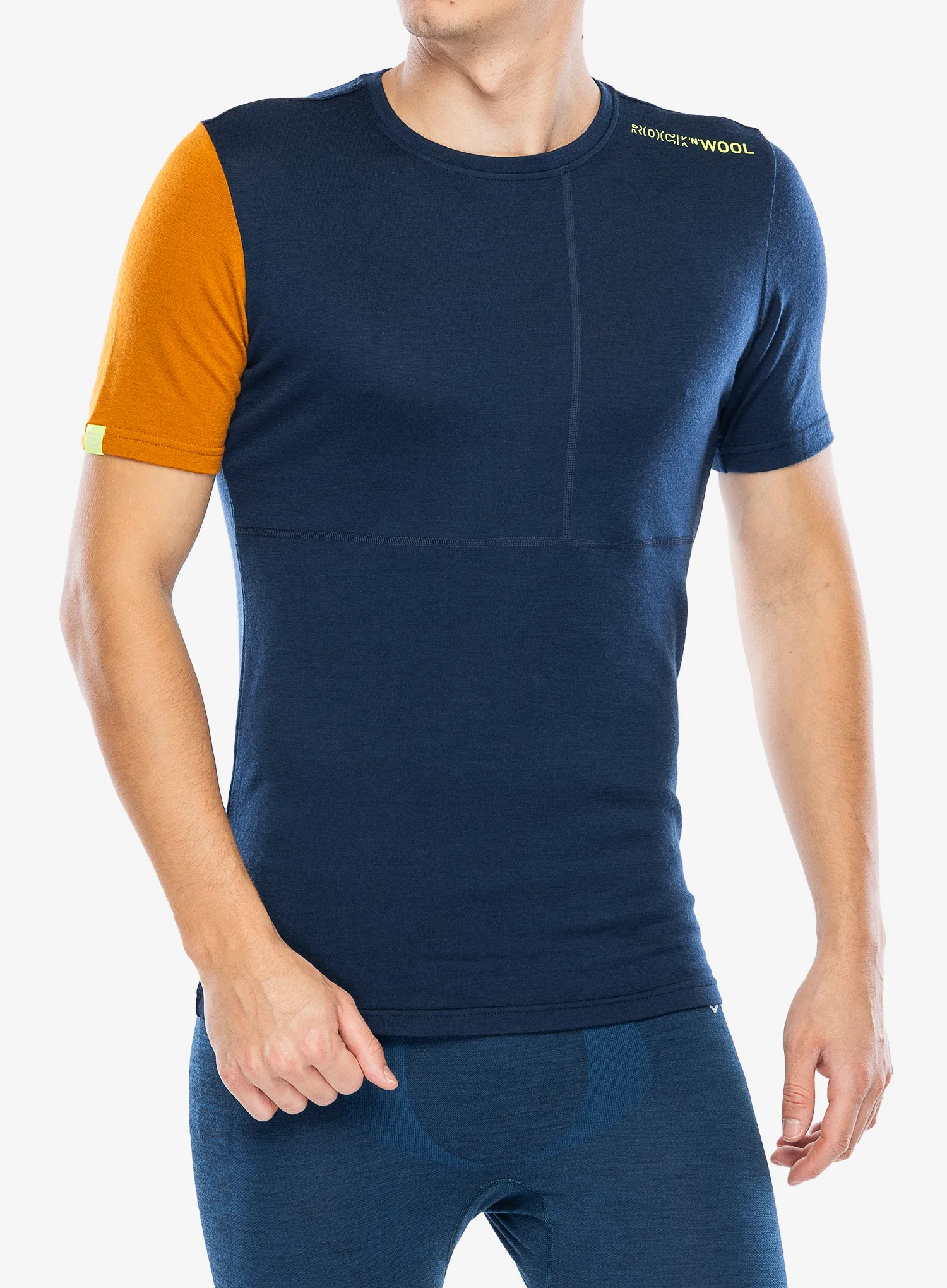 Termo majica Ortovox 185 Rock N Wool Short Sleeve - deep ocean