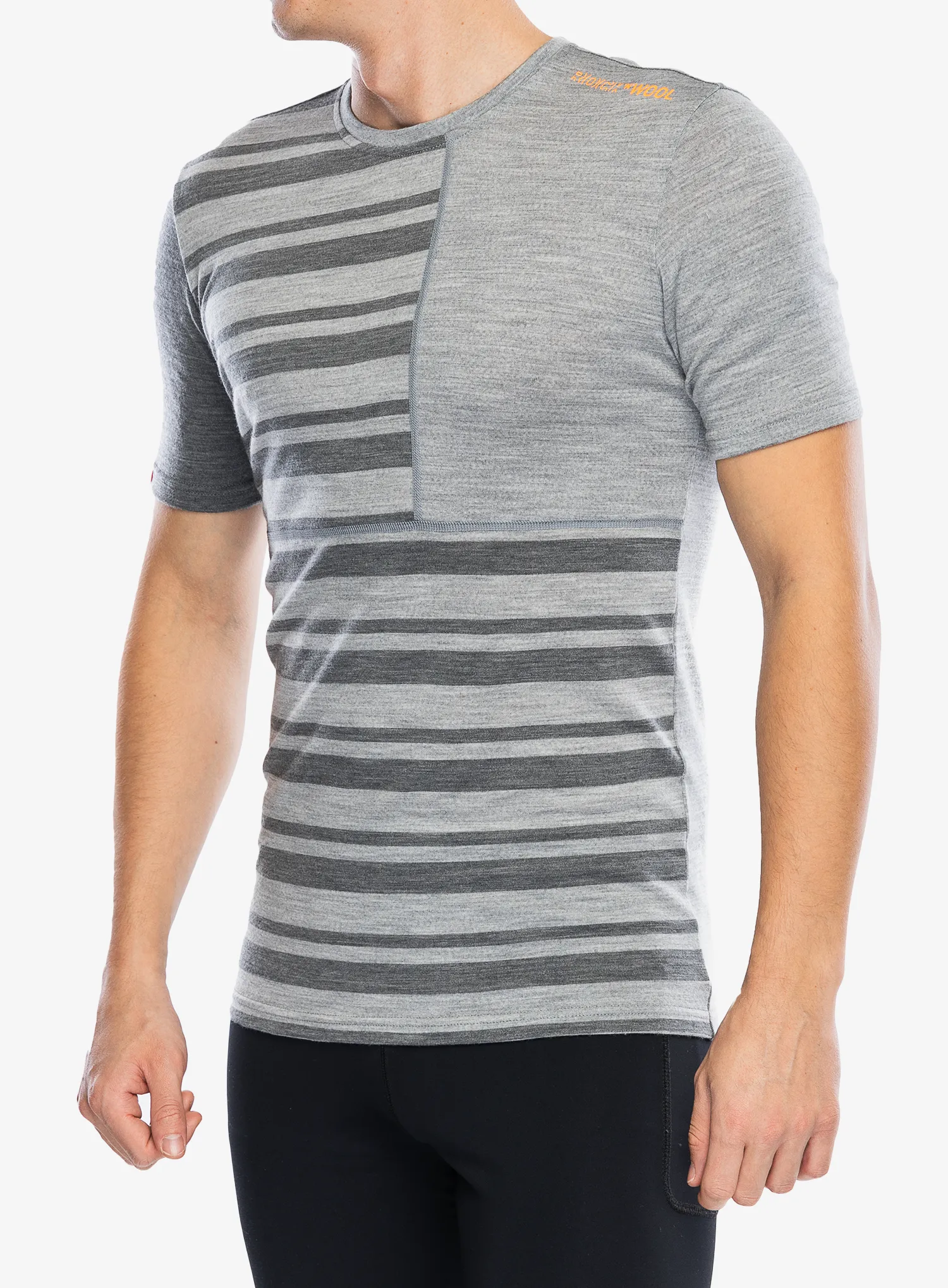 Termo majica Ortovox 185 Rock N Wool Short Sleeve - grey blend