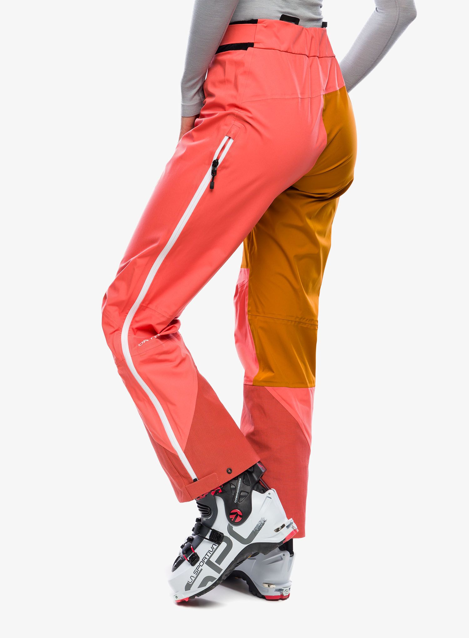 Ženske hlače za turno smučanje Ortovox 3L Ortler Pants - coral