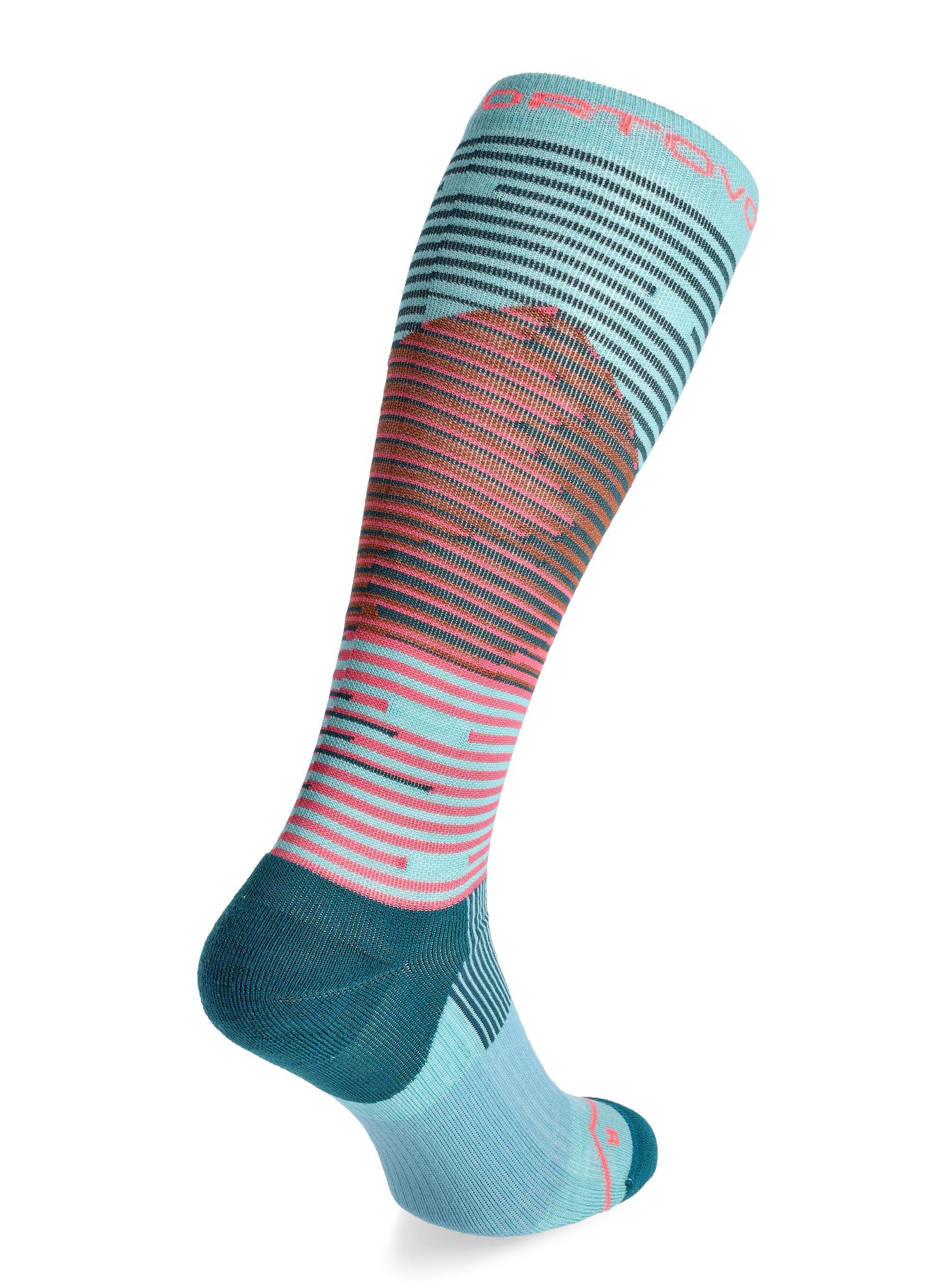 Ženske merino nogavice Ortovox All Mountain Long Socks - ice waterfall