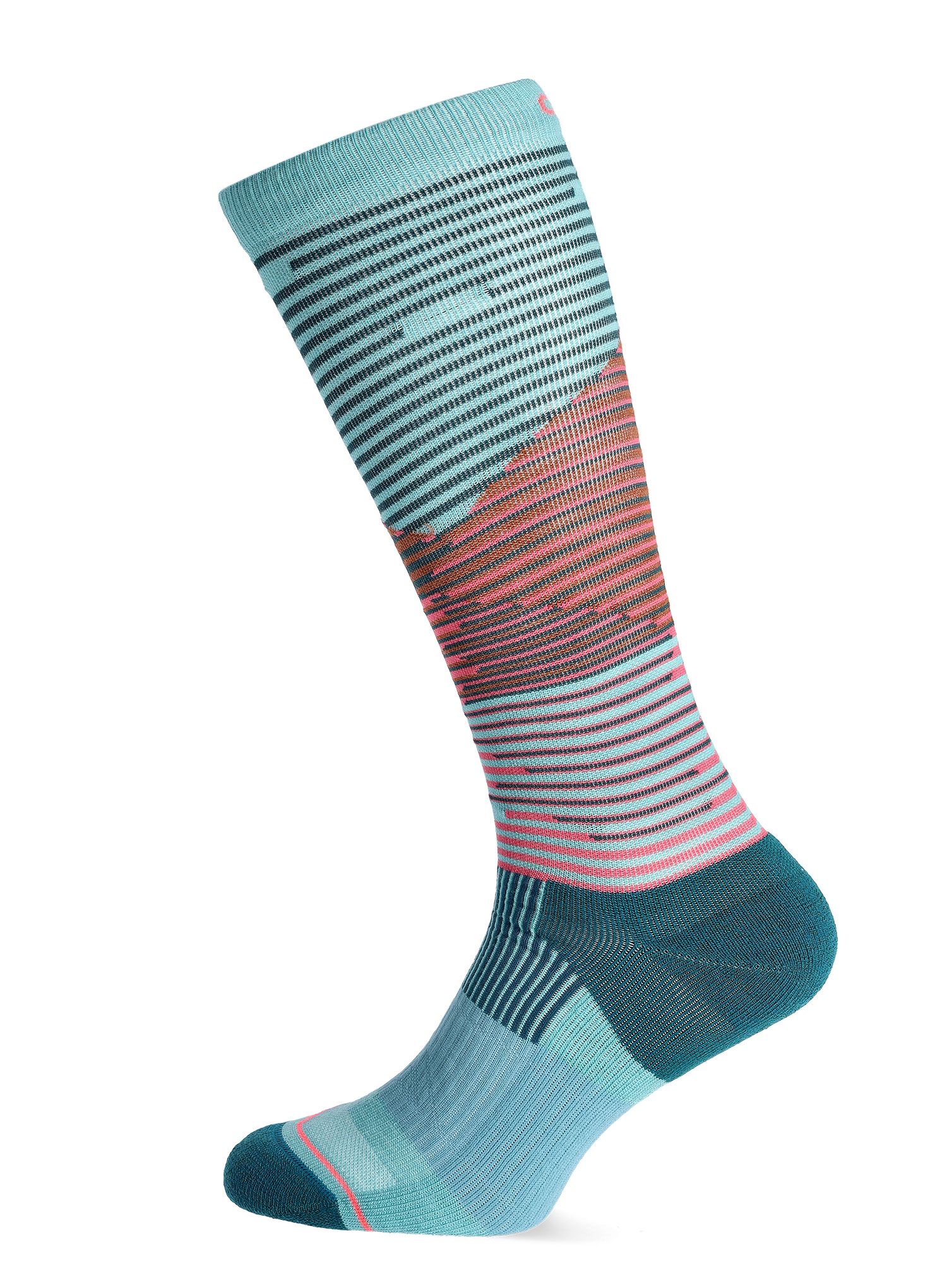 Ženske merino nogavice Ortovox All Mountain Long Socks - ice waterfall