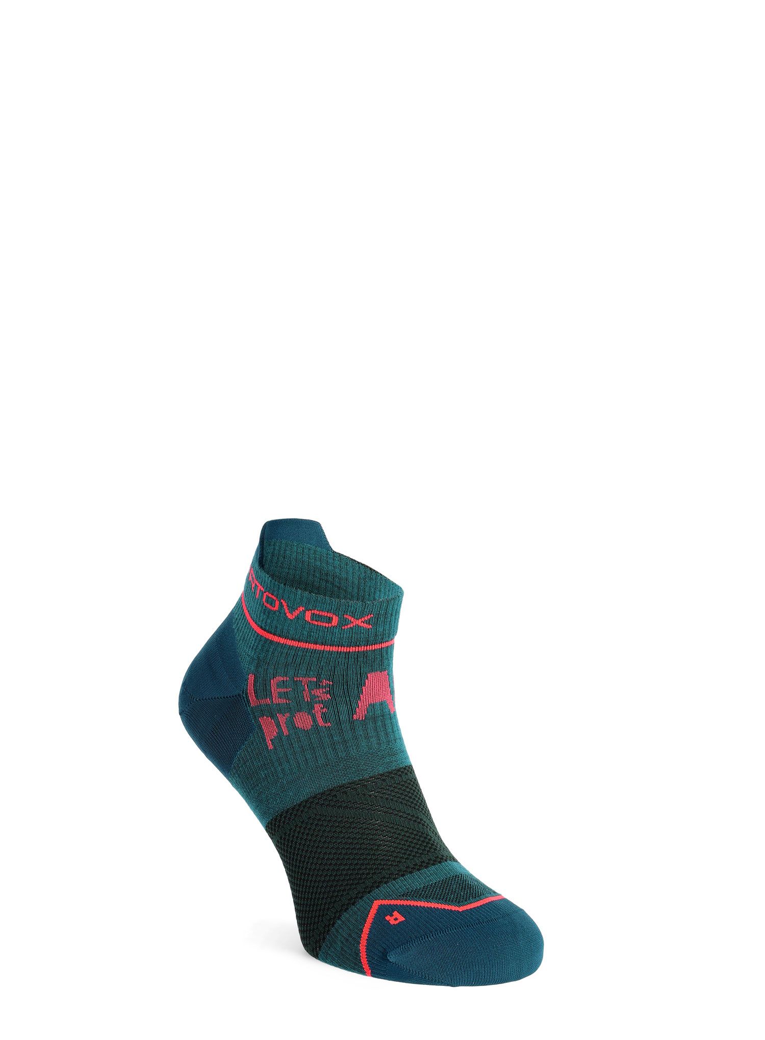 Ženske pohodne nogavice Ortovox Alpine Light Low Socks - pacific green