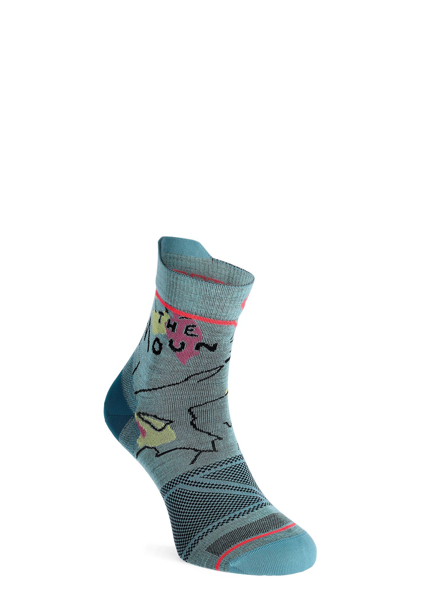 Ženske nogavice Ortovox Alpine Light Quarter Socks - ice waterfall