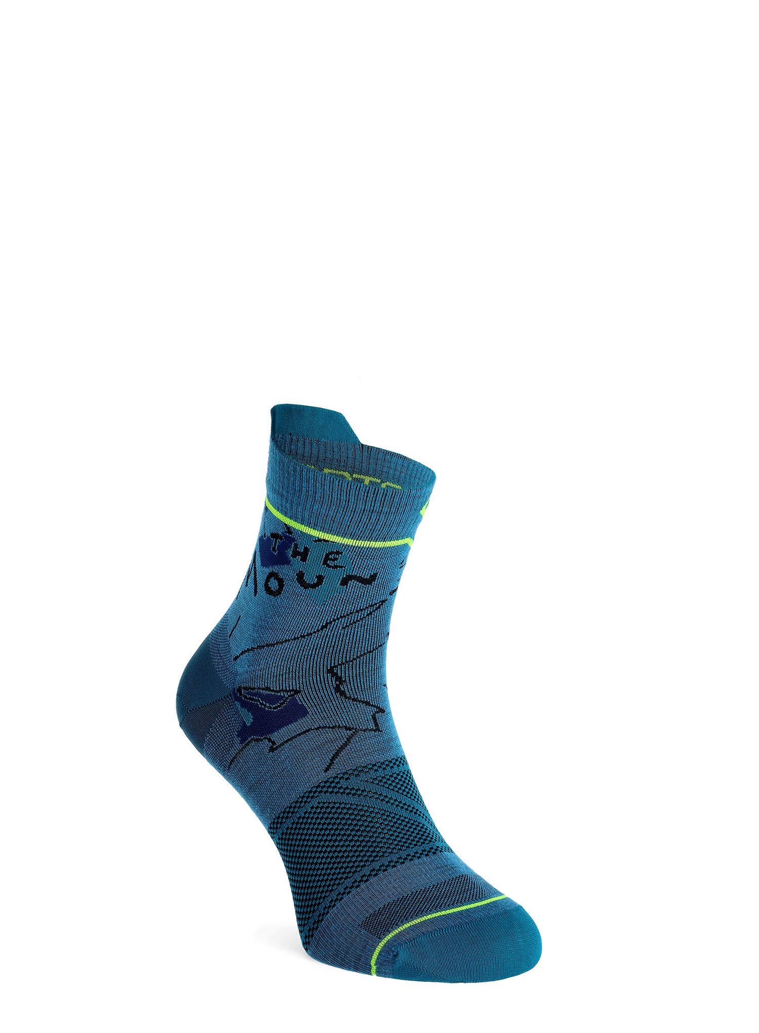Merino nogavice Ortovox Alpine Light Quarter Socks - mountain blue