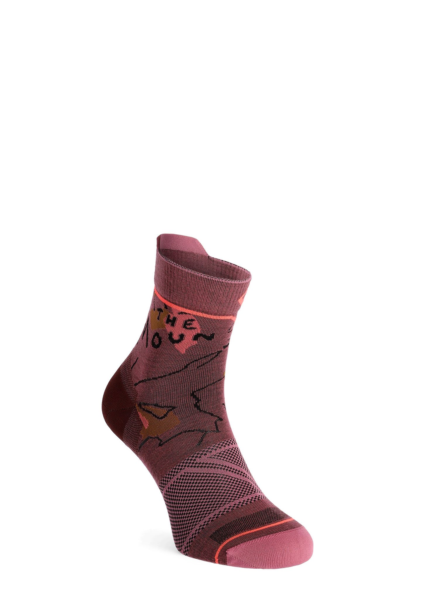 Ženske merino nogavice Ortovox Alpine Light Quarter Socks - mountain rose