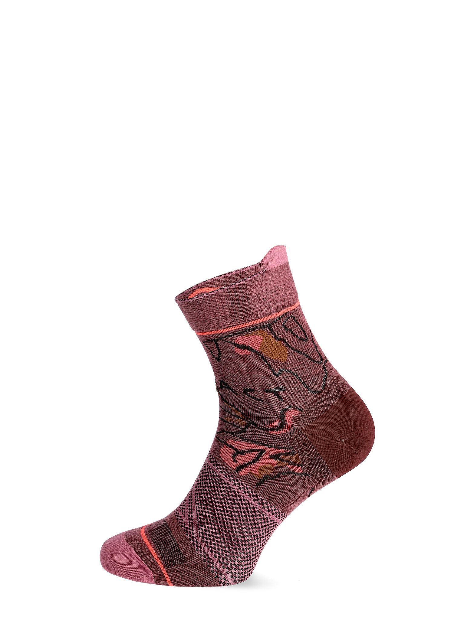 Ženske merino nogavice Ortovox Alpine Light Quarter Socks - mountain rose