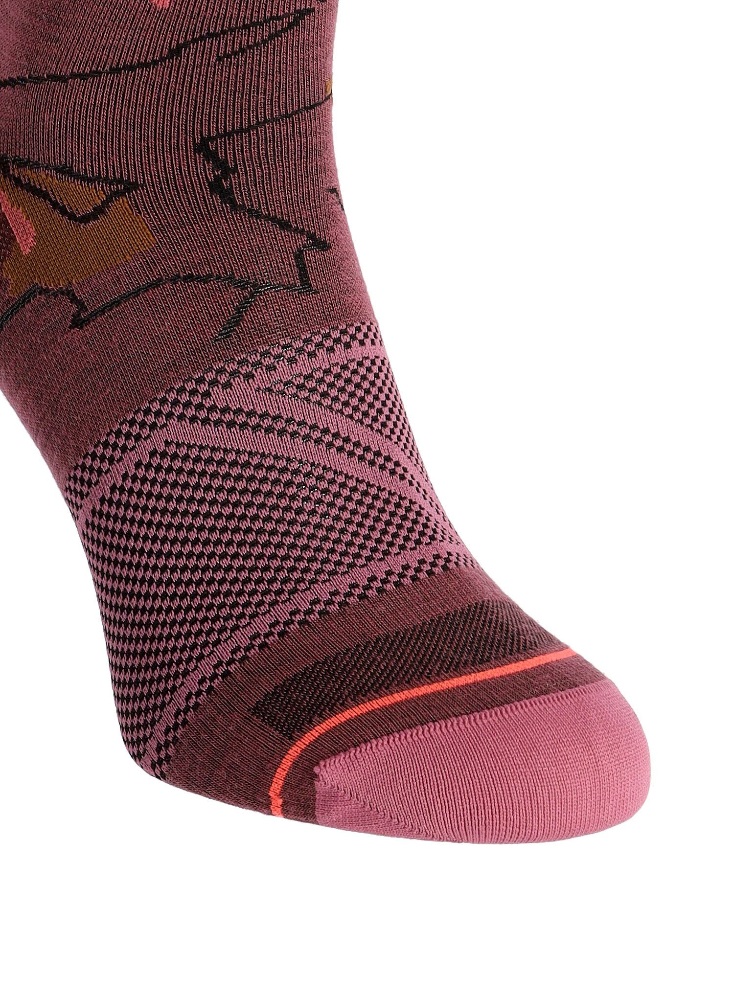 Ženske merino nogavice Ortovox Alpine Light Quarter Socks - mountain rose
