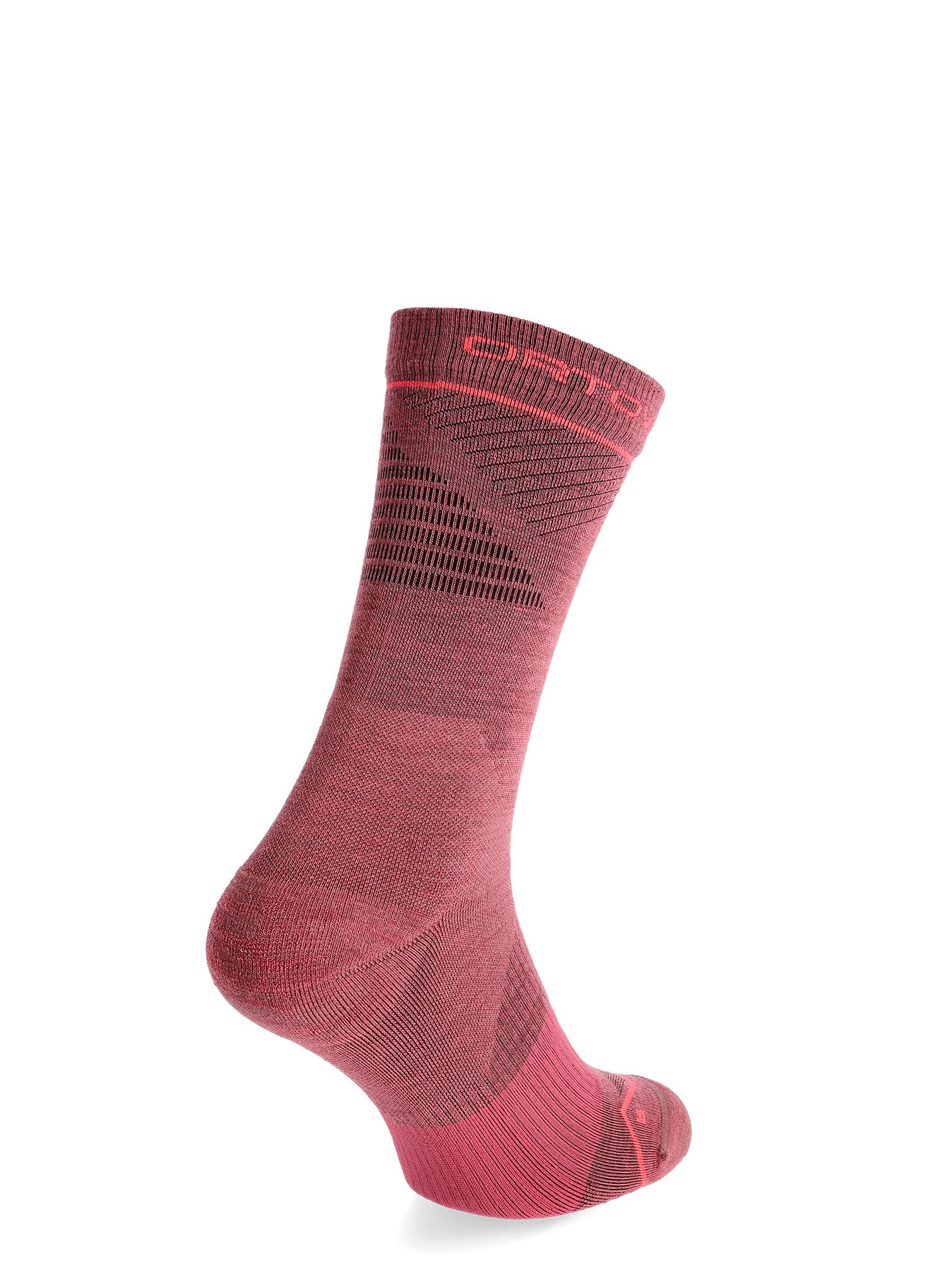 Ženske merino nogavice Ortovox Alpine Pro Comp Mid Socks - wild rose