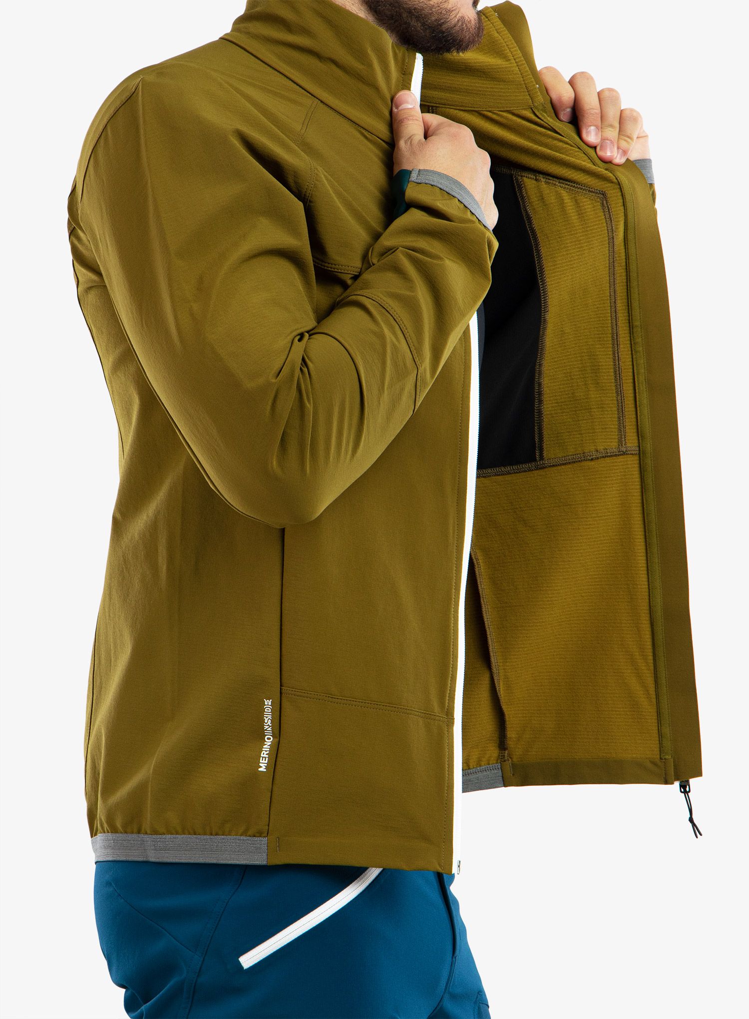 Moška smučarska jakna Ortovox Berrino Jacket - green moss