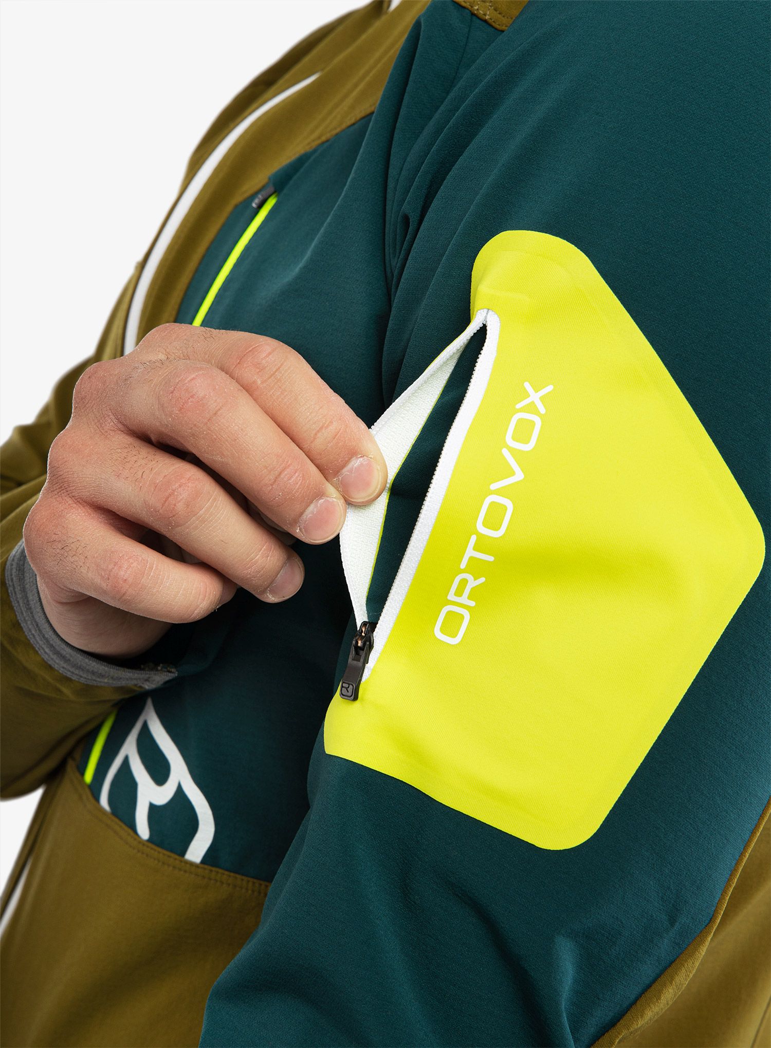 Moška smučarska jakna Ortovox Berrino Jacket - green moss
