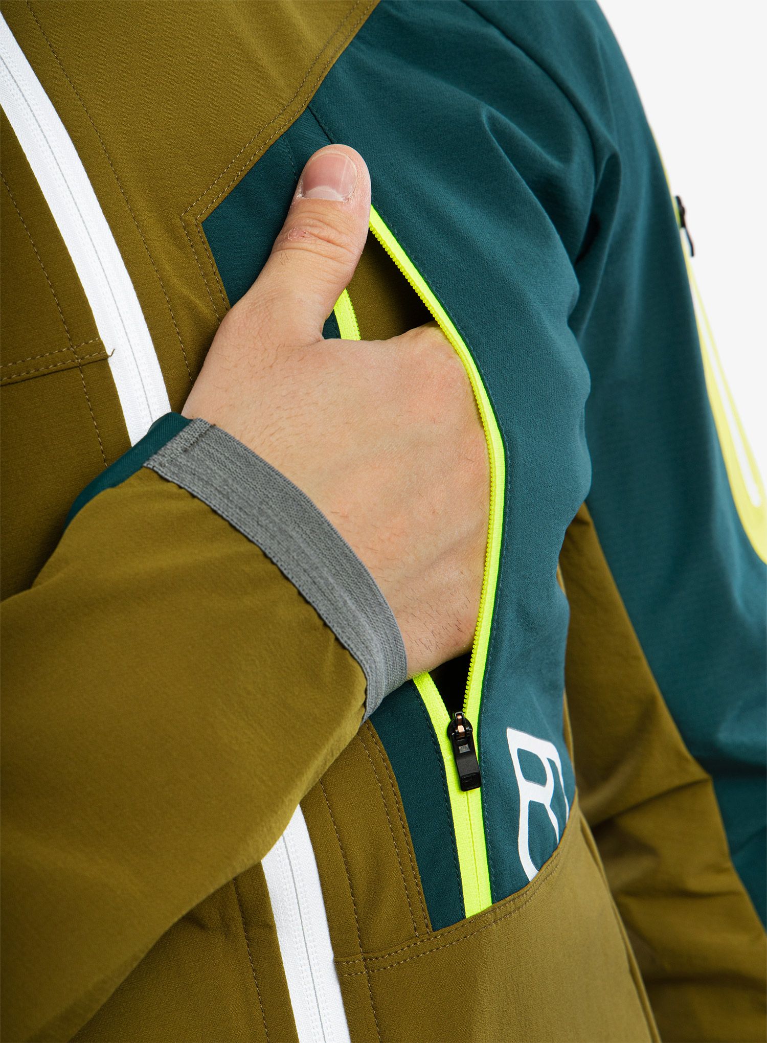Moška smučarska jakna Ortovox Berrino Jacket - green moss