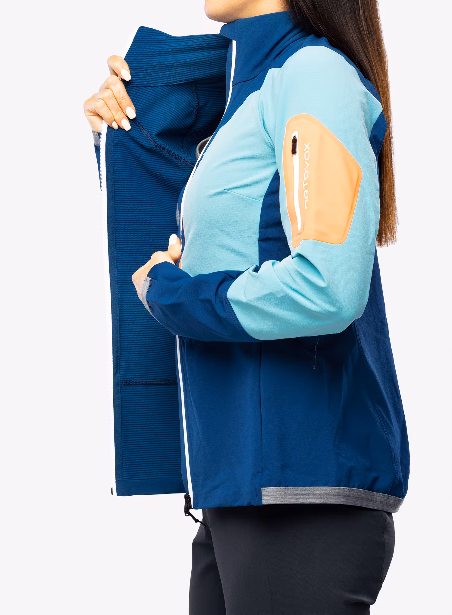 Ženska vetrovka Ortovox Berrino Jacket - petrol blue