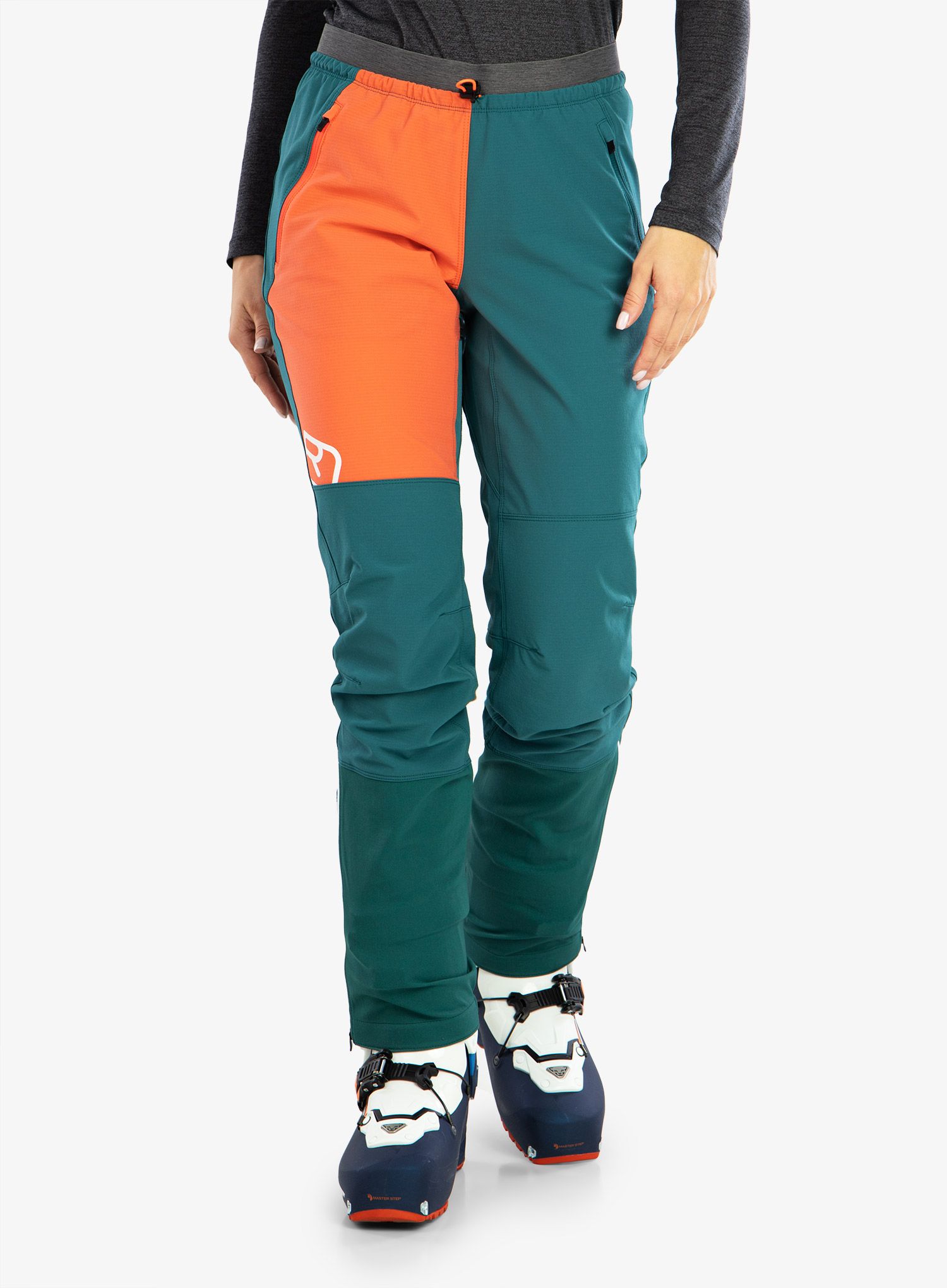 Ženske hlače za turno smučanje Ortovox Berrino Pants - pacific green