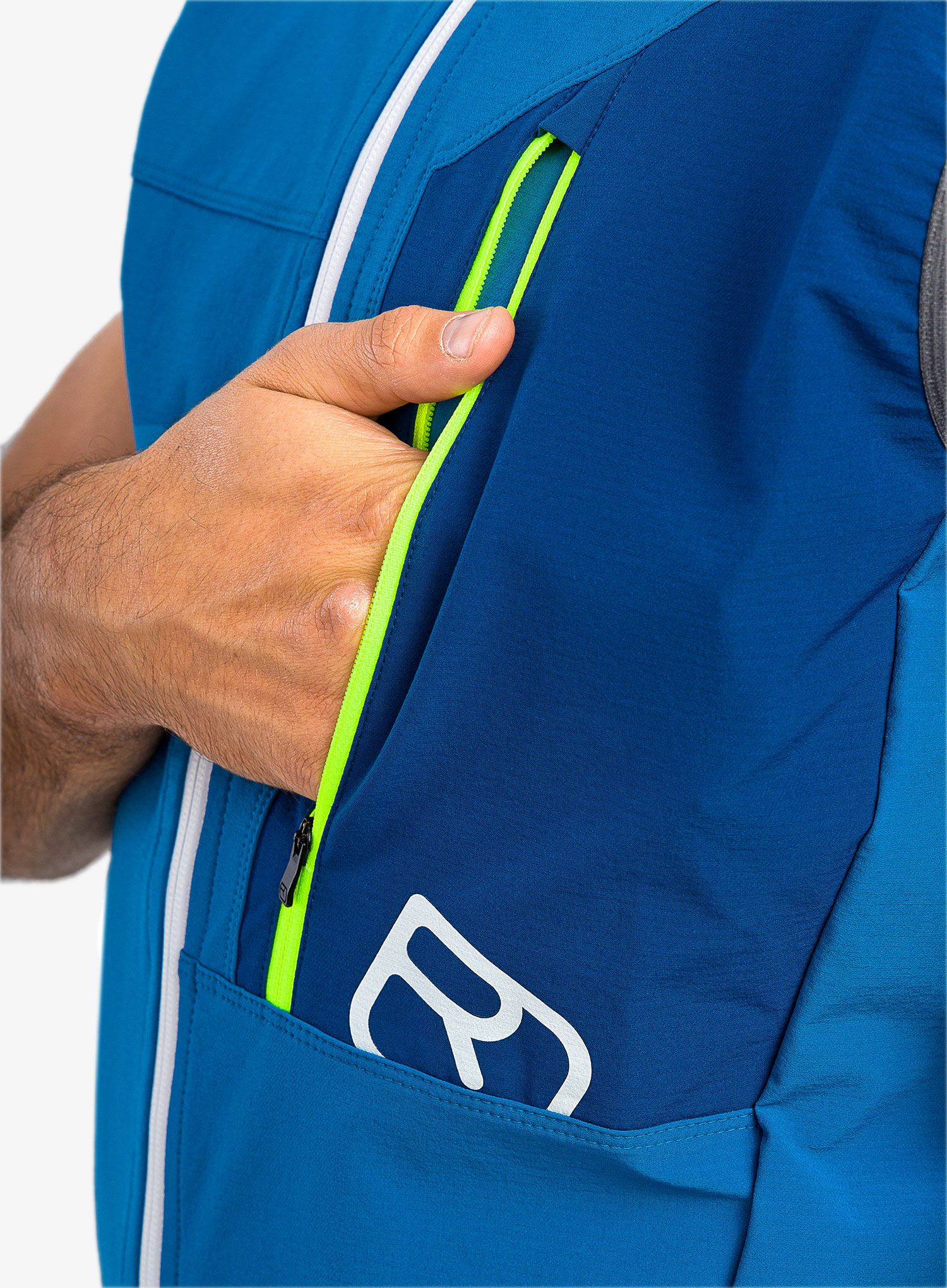 Moški brezrokavnik Ortovox Berrino Vest - mountain blue