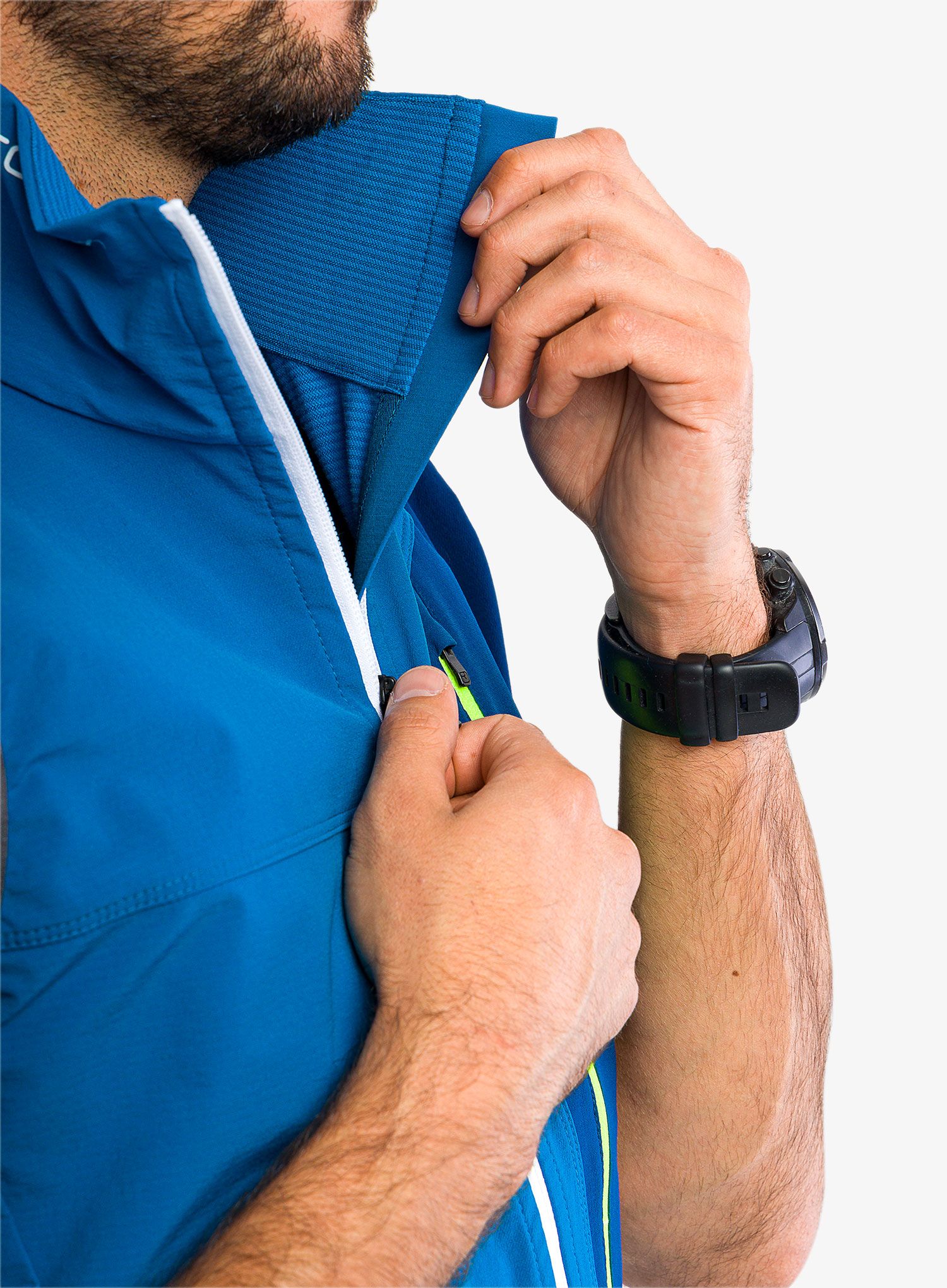 Moški brezrokavnik Ortovox Berrino Vest - mountain blue