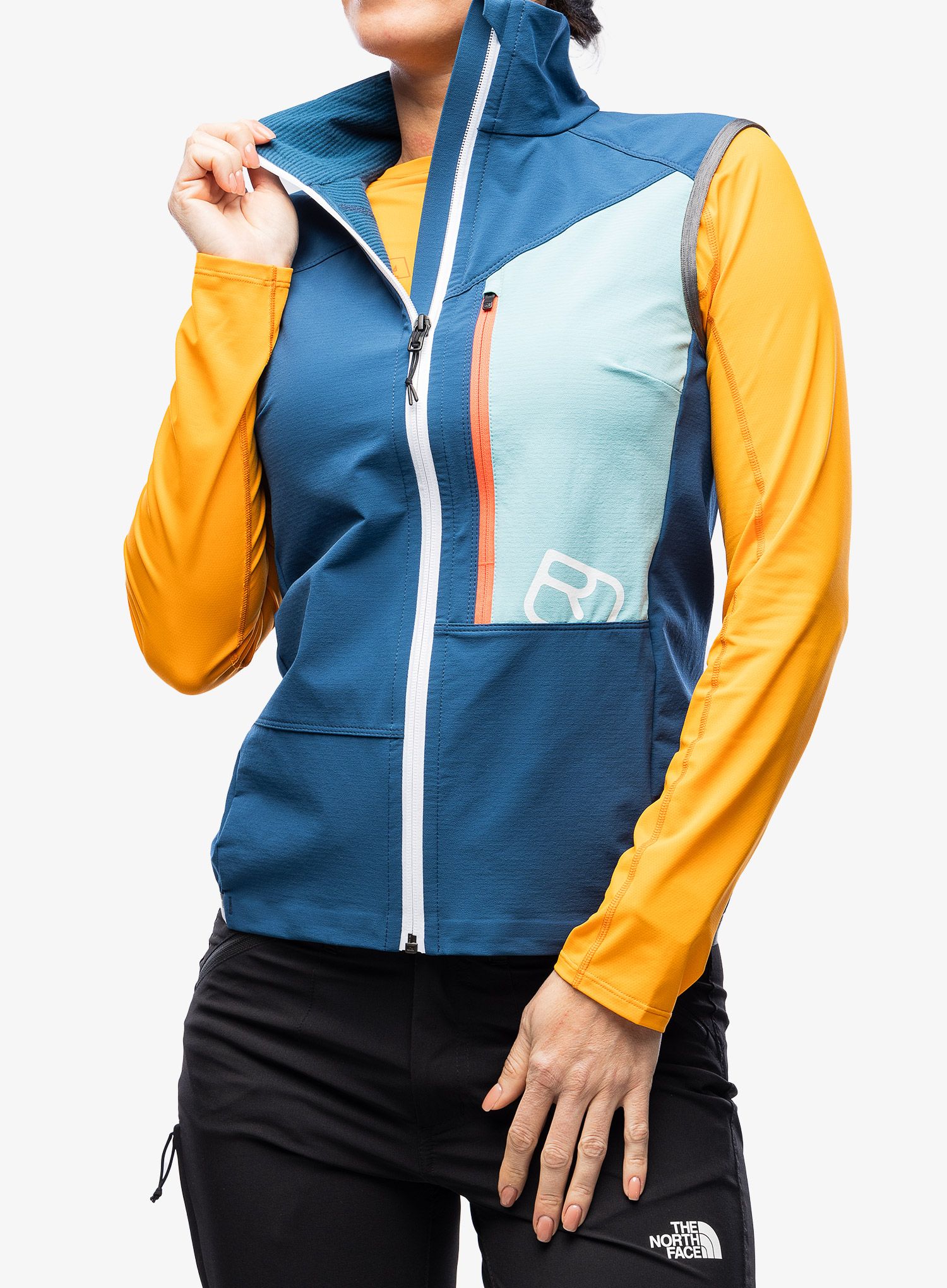 Ženski brezrokavnik Ortovox Berrino Vest - petrol blue