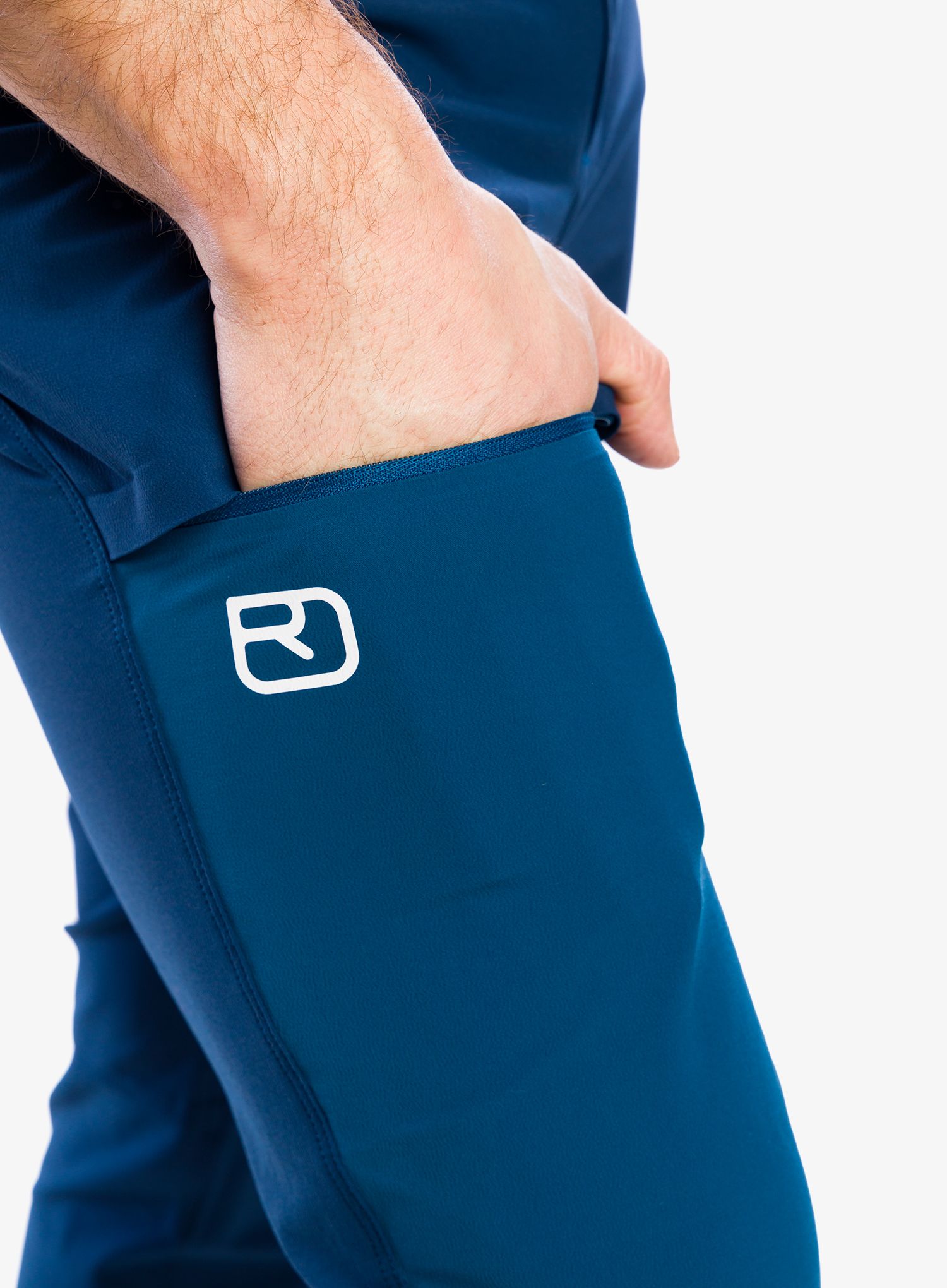 Moške softshell hlače Ortovox Brenta Pants - deep ocean