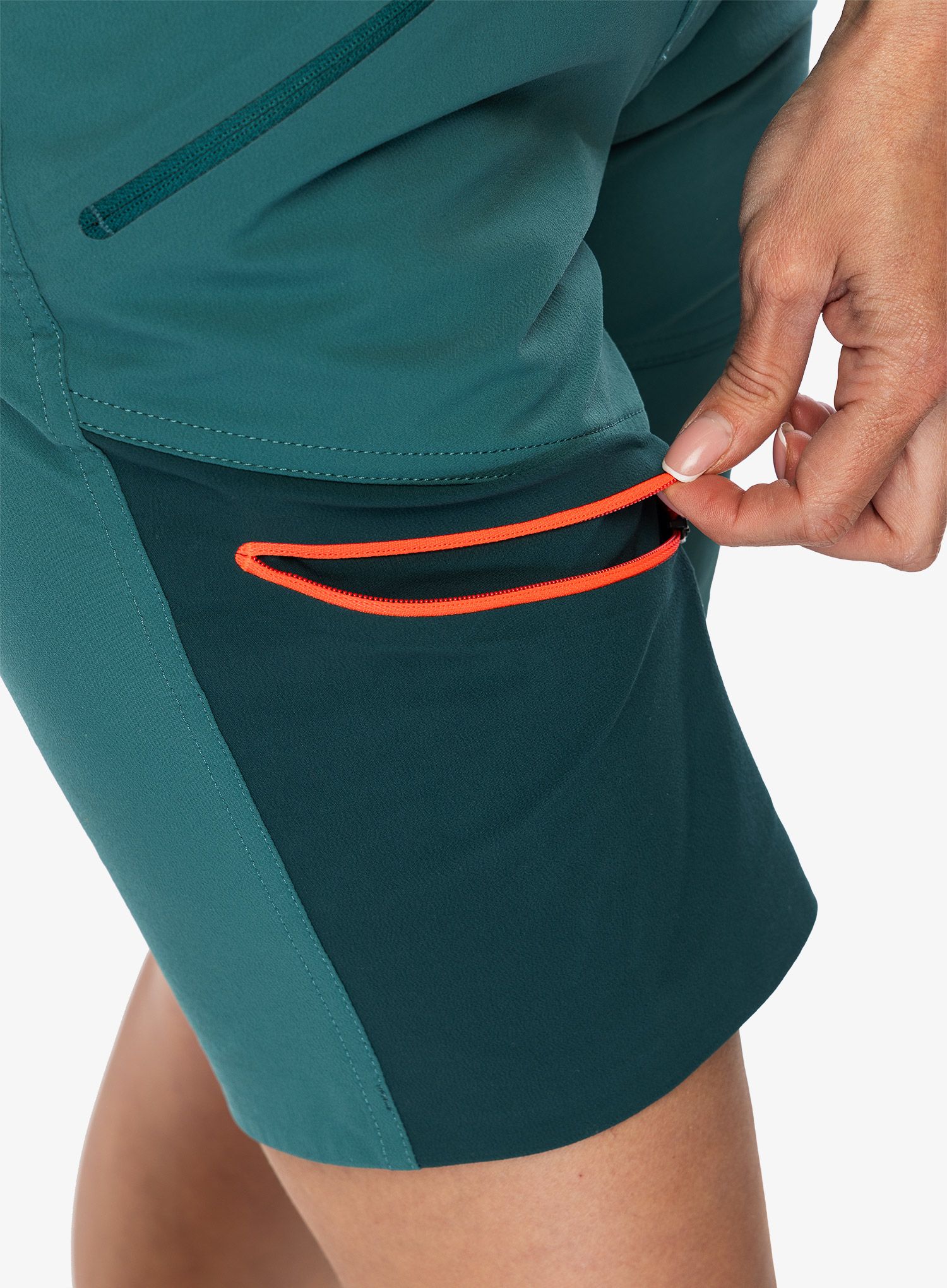 Ženske pohodniške kratke hlače Ortovox Brenta Shorts - pacific green