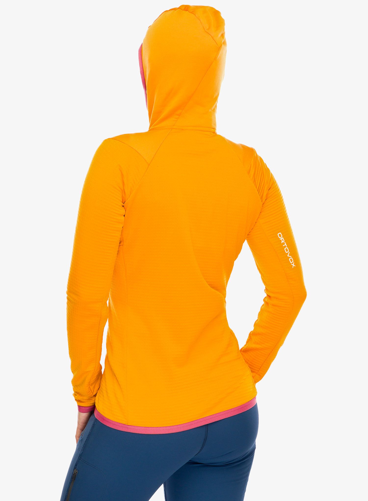 Ženska jopica Ortovox Fleece Grid Hoody - autumn leaves