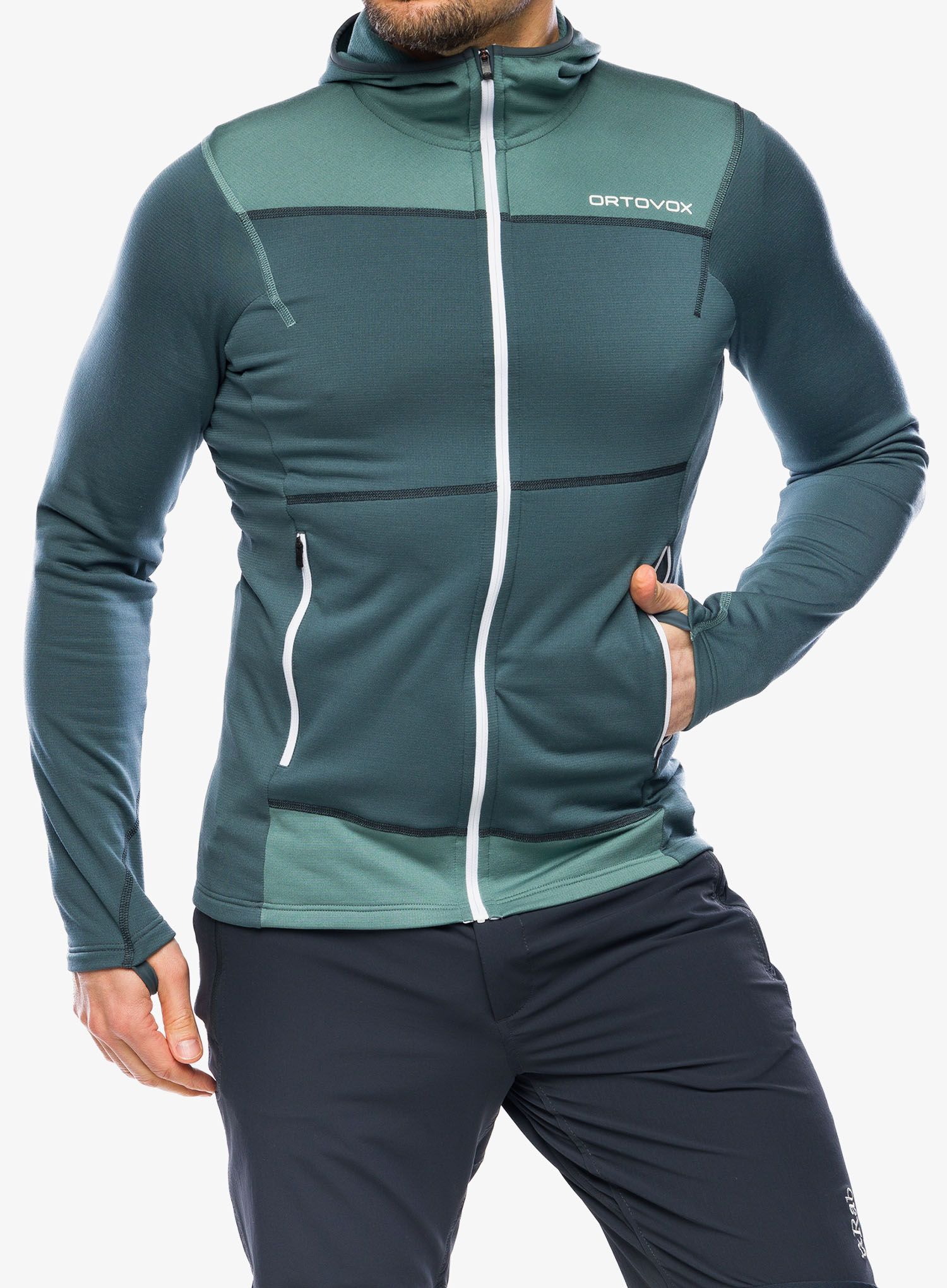 Jopica Ortovox Fleece Light Hoody - dark arctic grey