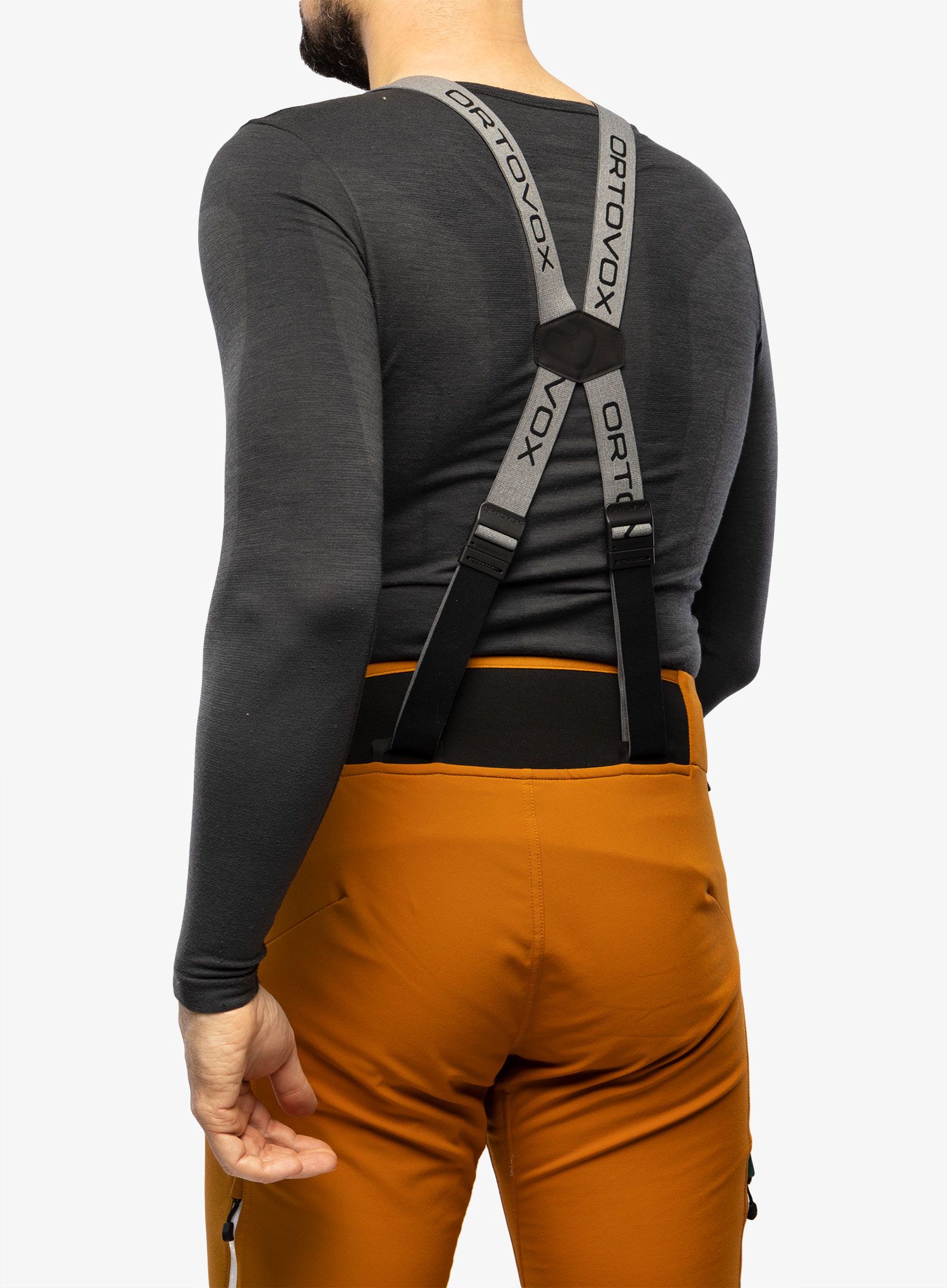 Naramnice za hlače Ortovox Logo Suspenders - grey blend