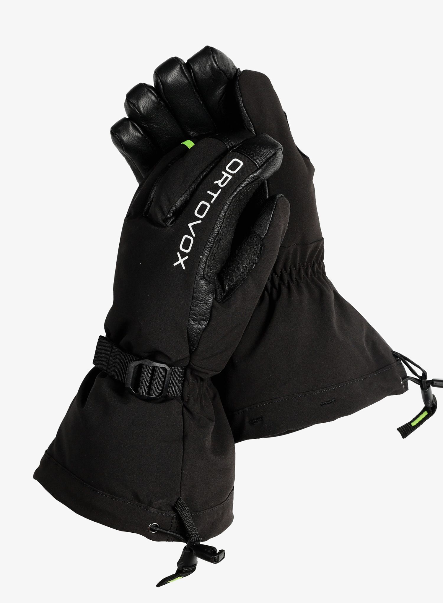 Moške smučarske rokavice Ortovox Merino Mountain Glove - black raven