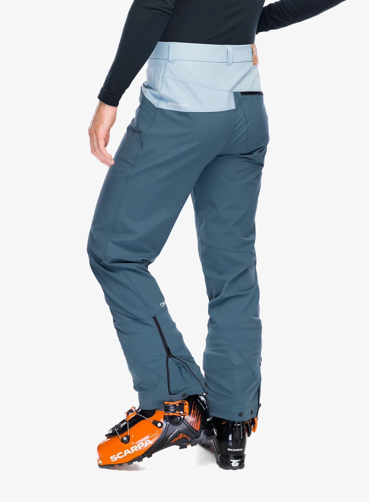Softshell hlače Ortovox Mondeval Pants - dark arctic grey