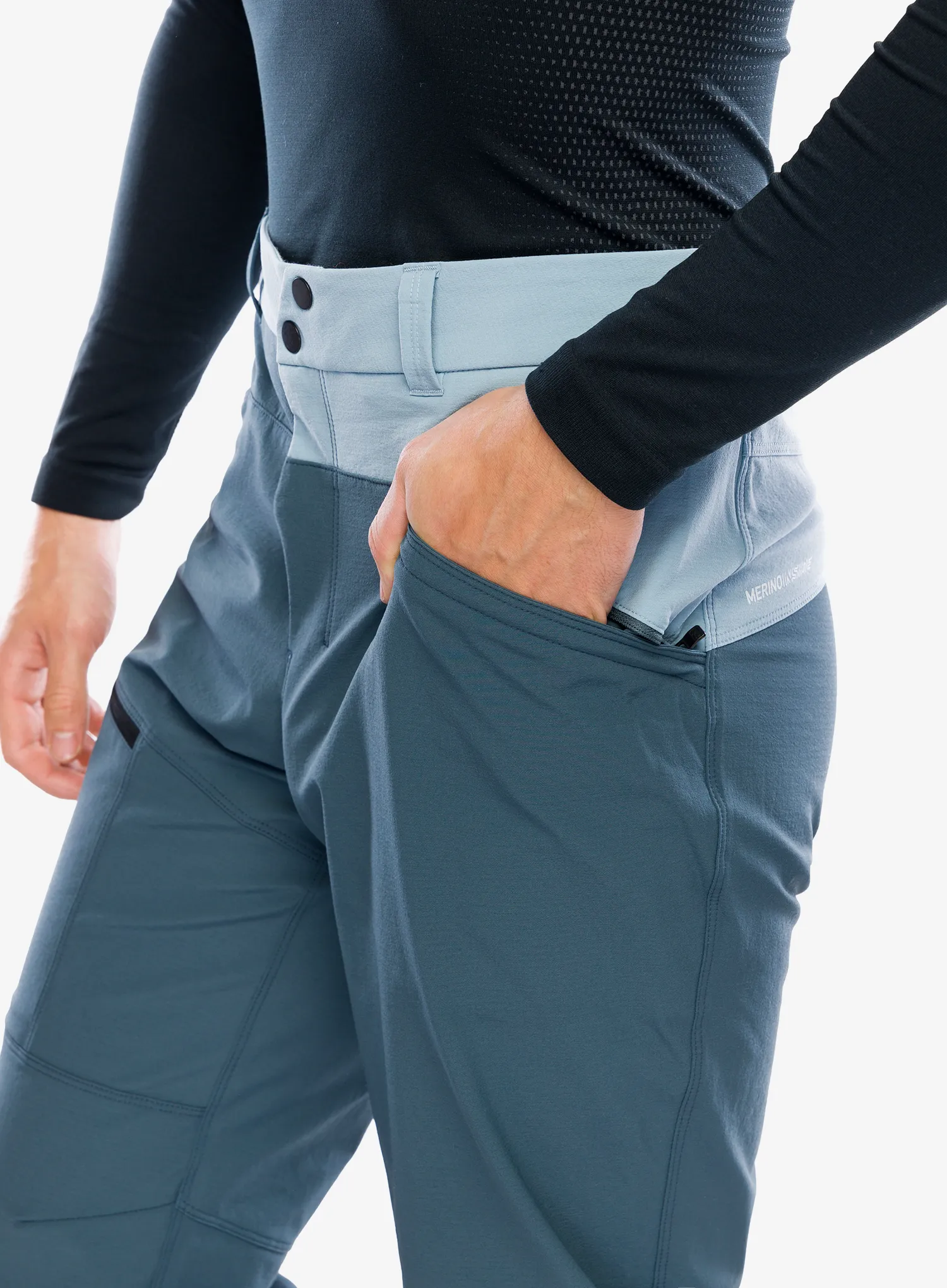Softshell hlače Ortovox Mondeval Pants - dark arctic grey