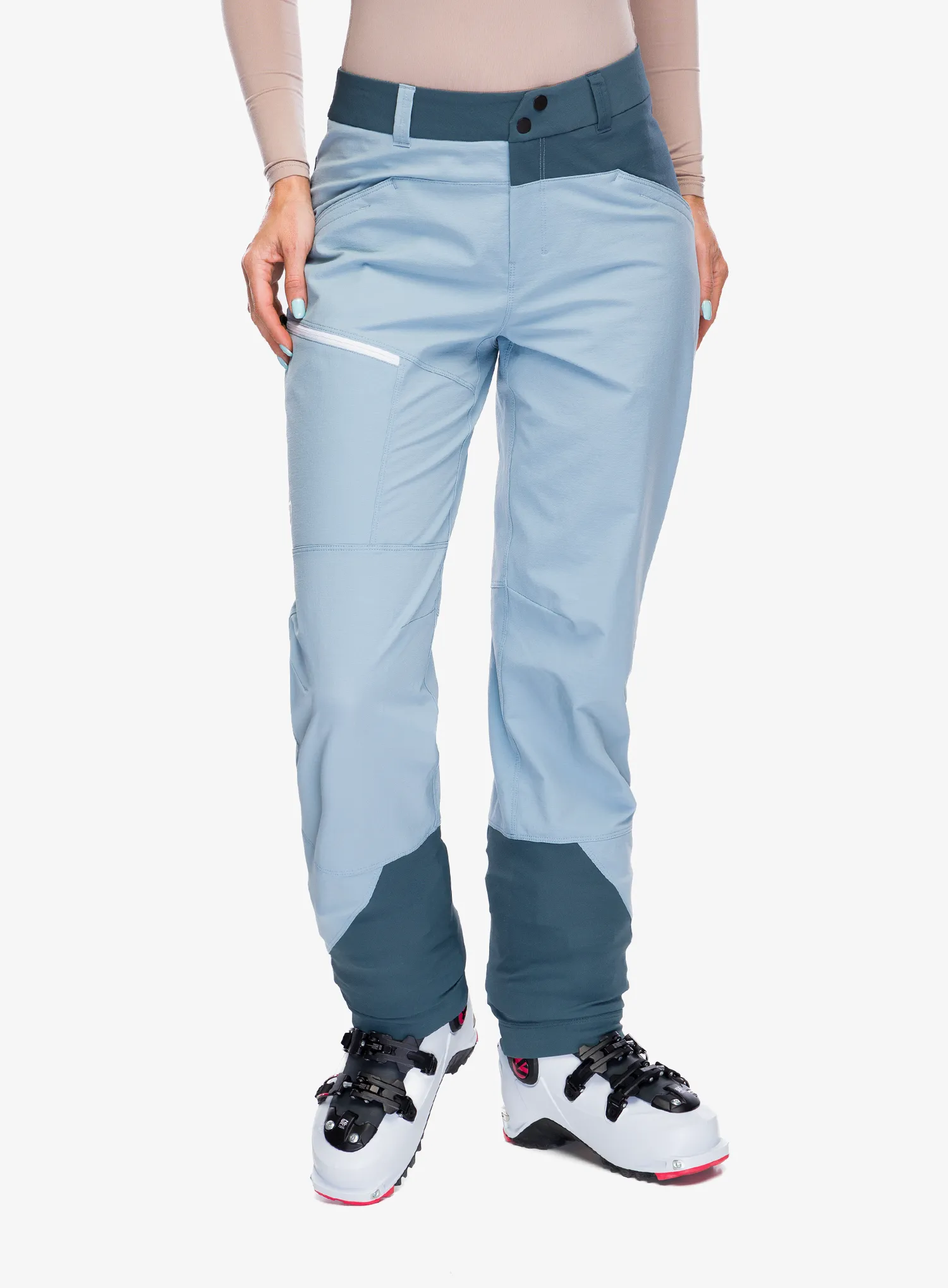 Ženske softshell hlače Ortovox Mondeval Pants - glacier grey