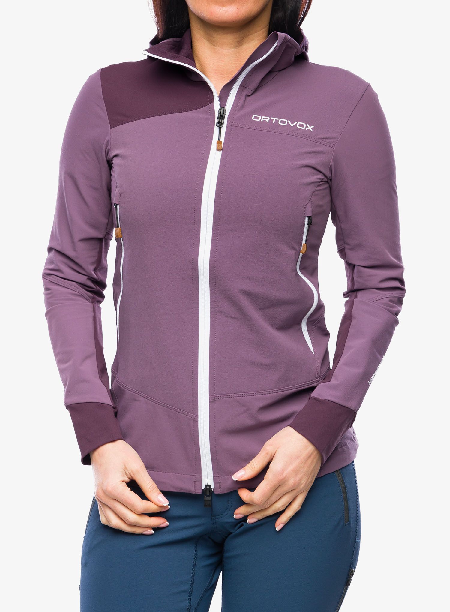 Ženski softshell Ortovox Pala Hooded Jacket - wild berry