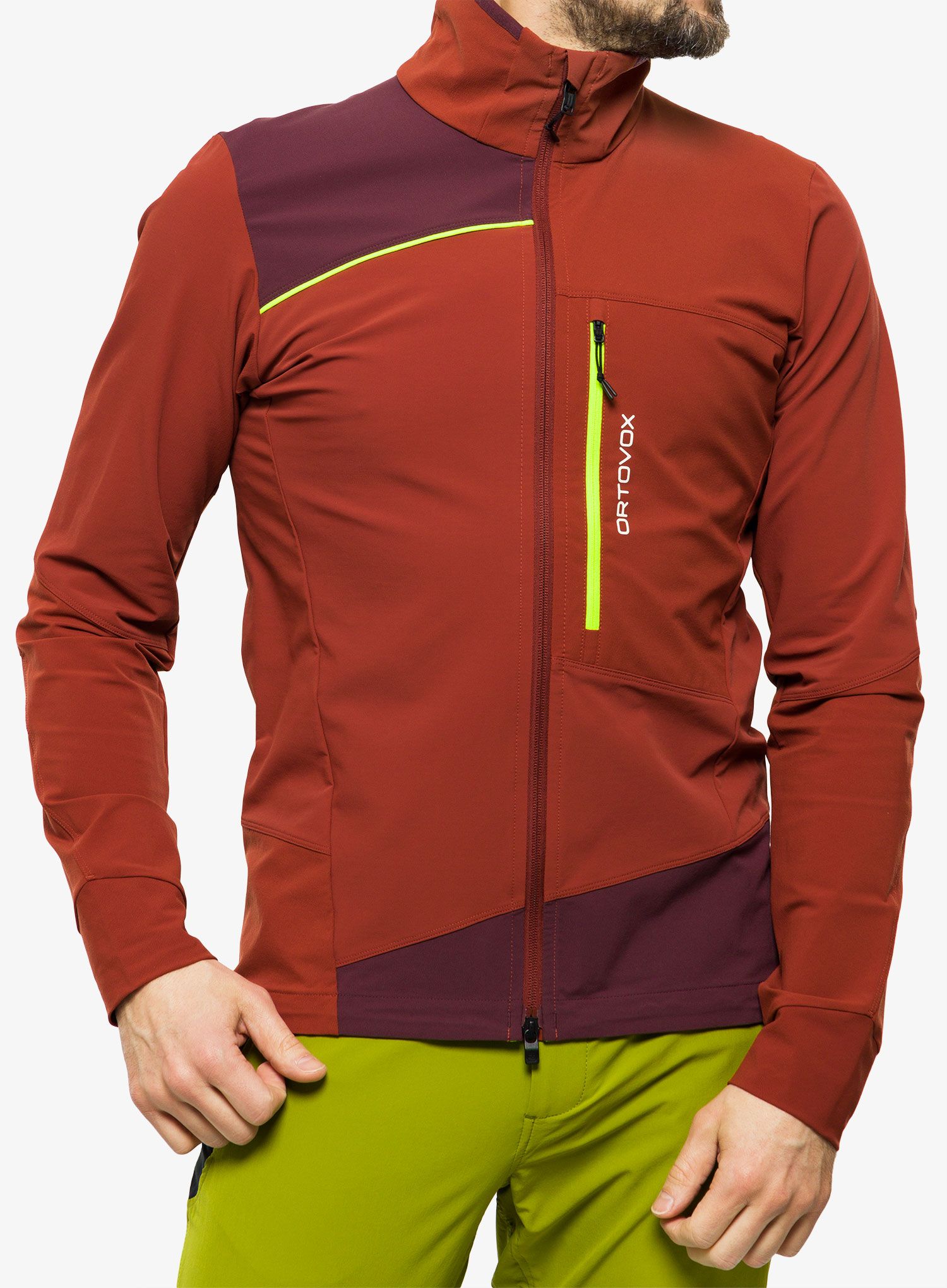 Softshell jakna Ortovox Pala Light Jacket - clay orange
