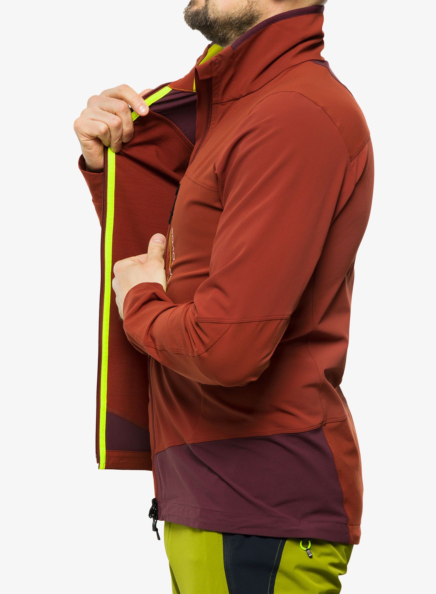 Softshell jakna Ortovox Pala Light Jacket - clay orange