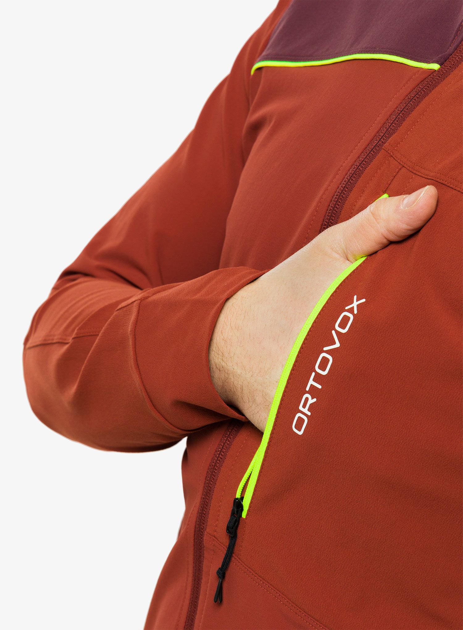 Softshell jakna Ortovox Pala Light Jacket - clay orange