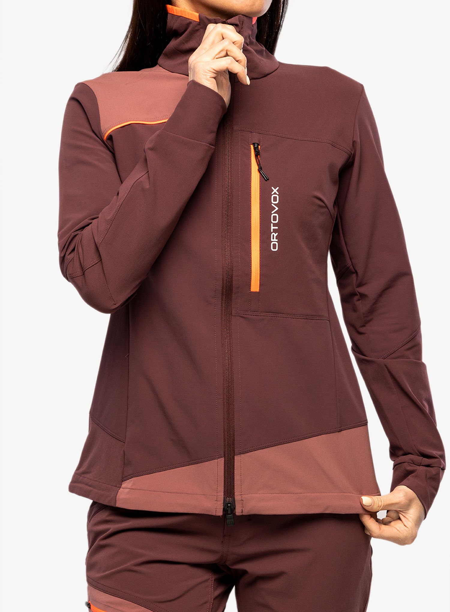 Ženska softshell jakna Ortovox Pala Light Jacket - winetasting
