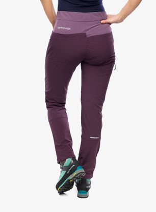 Ženske softshell hlače Ortovox Pala Pants - dark wild berry