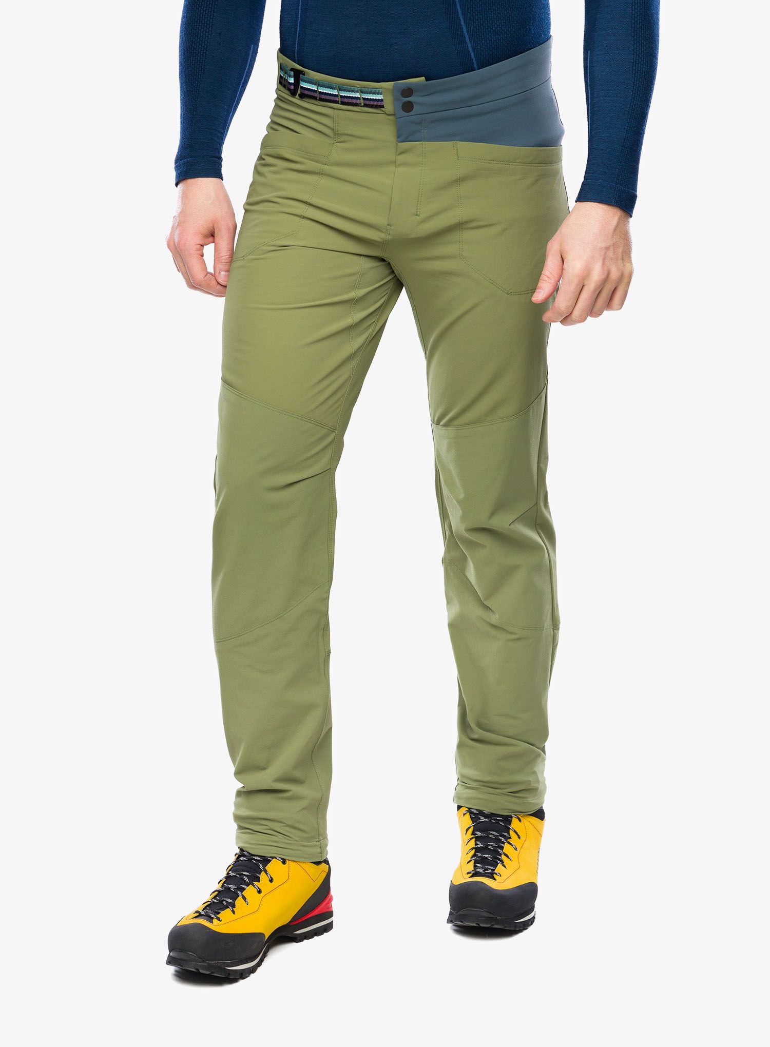 Moške softshell hlače Ortovox Pala Pants - wild herbs