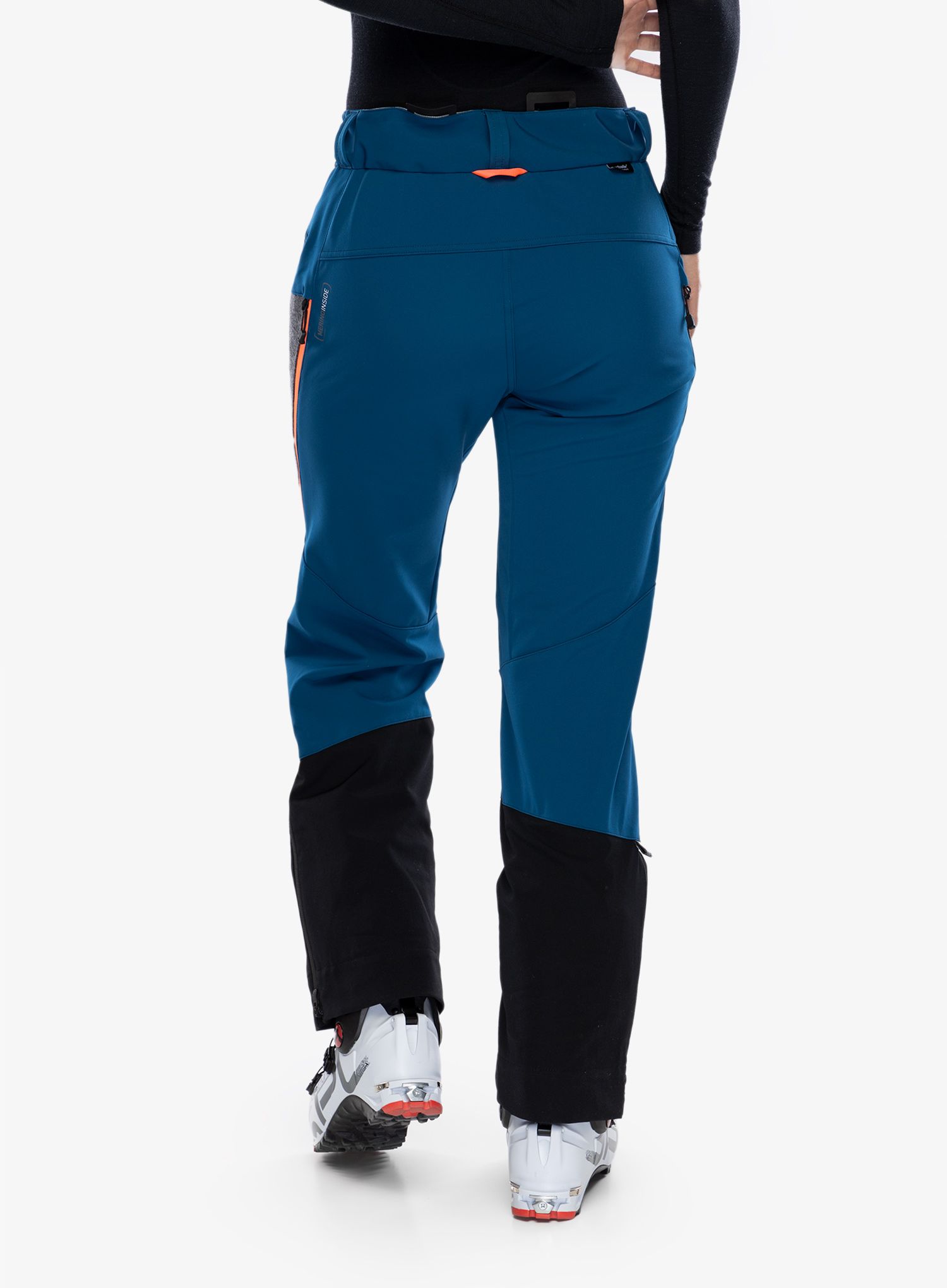 Ženske hlače za turno smučanje Ortovox Pordoi Pants - petrol blue