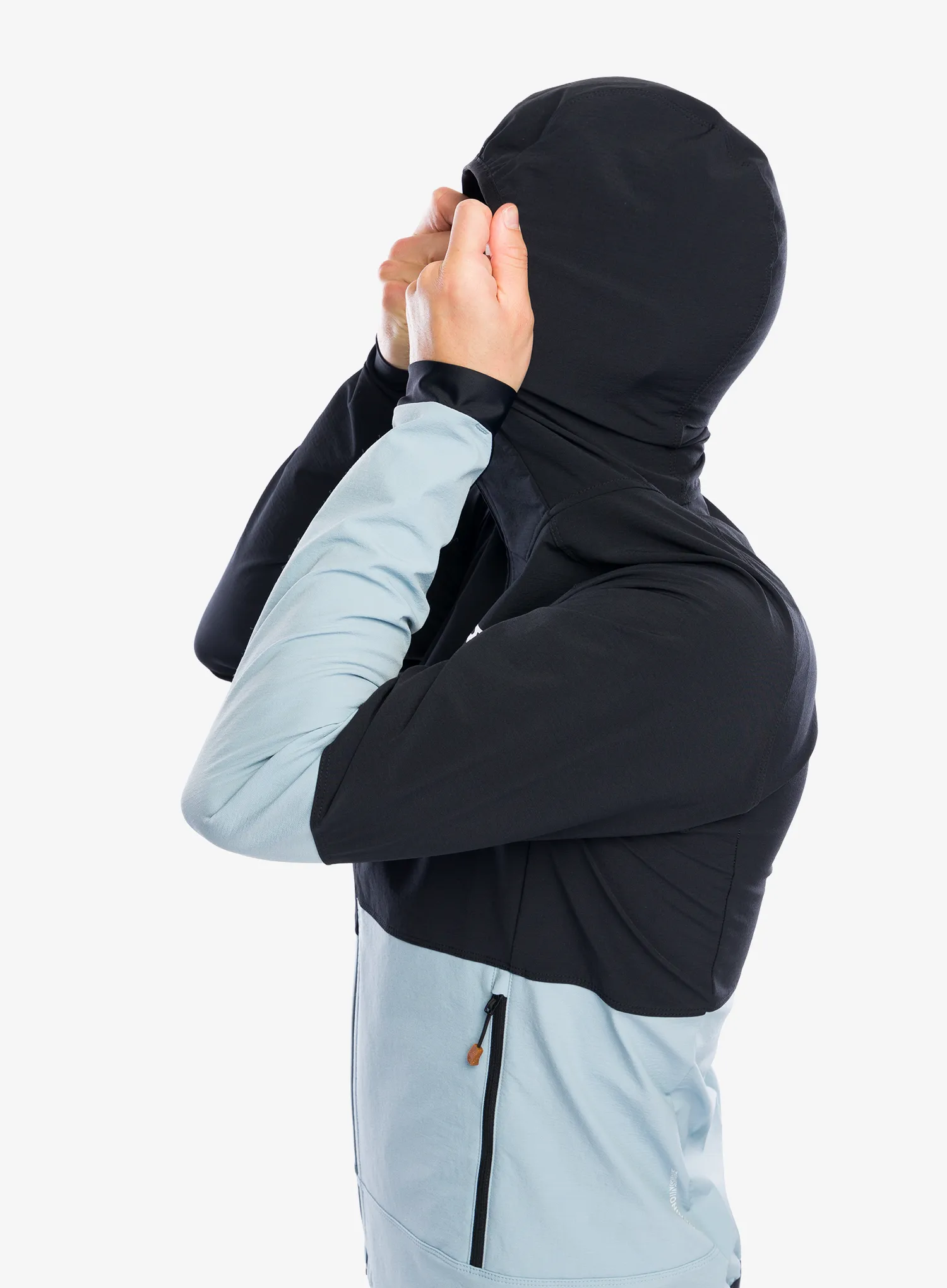 Softshell jakna Ortovox Punta Berrino Hooded Jacket - black raven