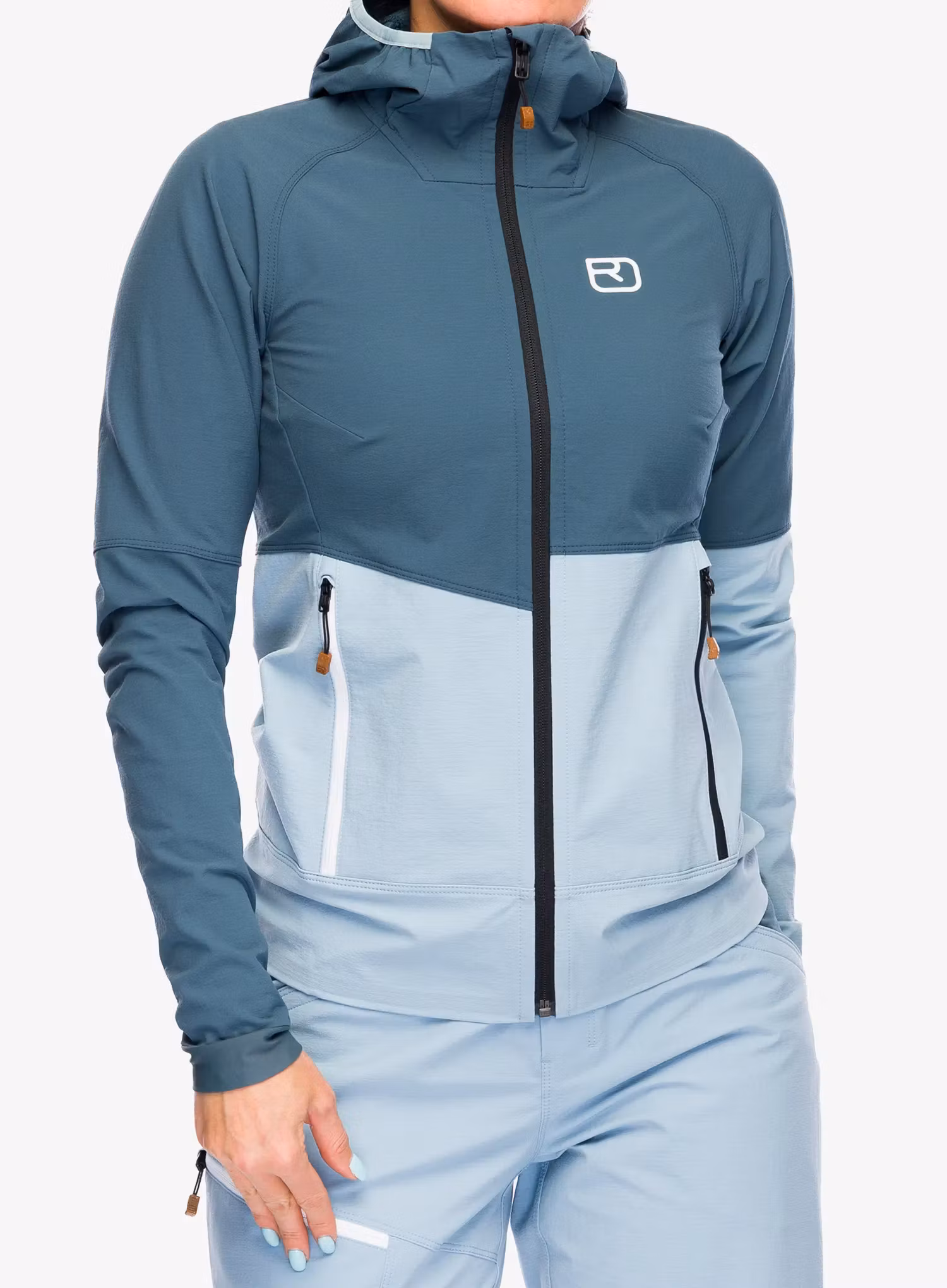 Ženska softshell jakna Ortovox Punta Berrino Hooded Jacket - dark arctic grey