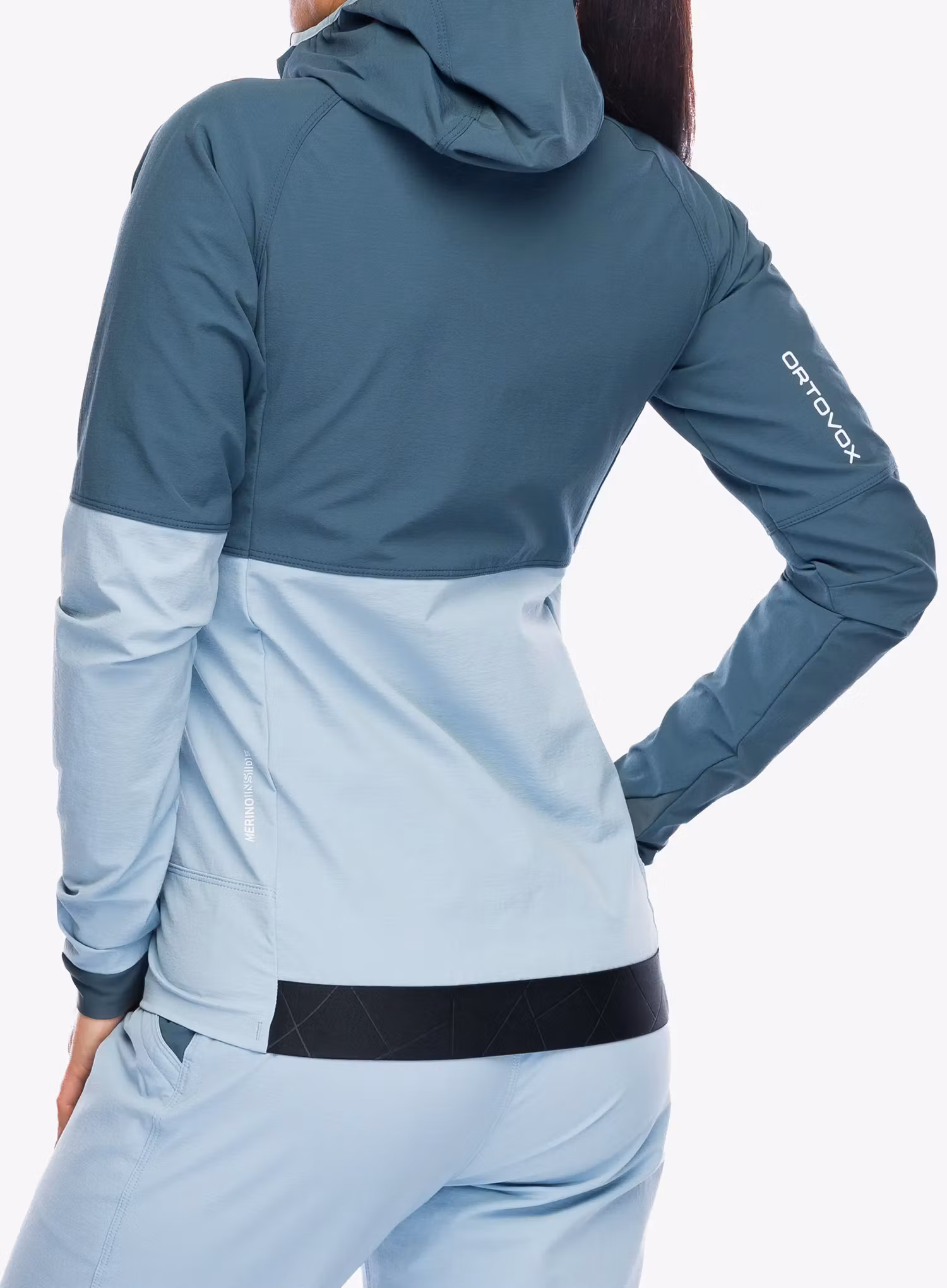 Ženska softshell jakna Ortovox Punta Berrino Hooded Jacket - dark arctic grey
